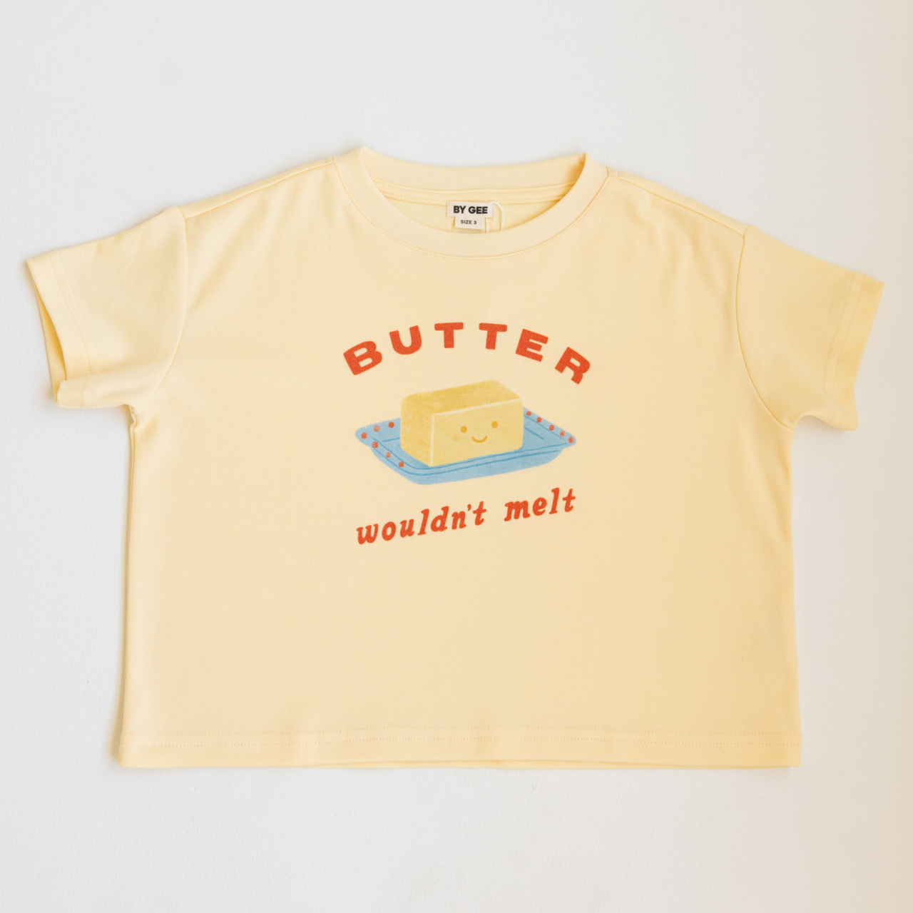 Butter Boxy Tee - Butter Yellow