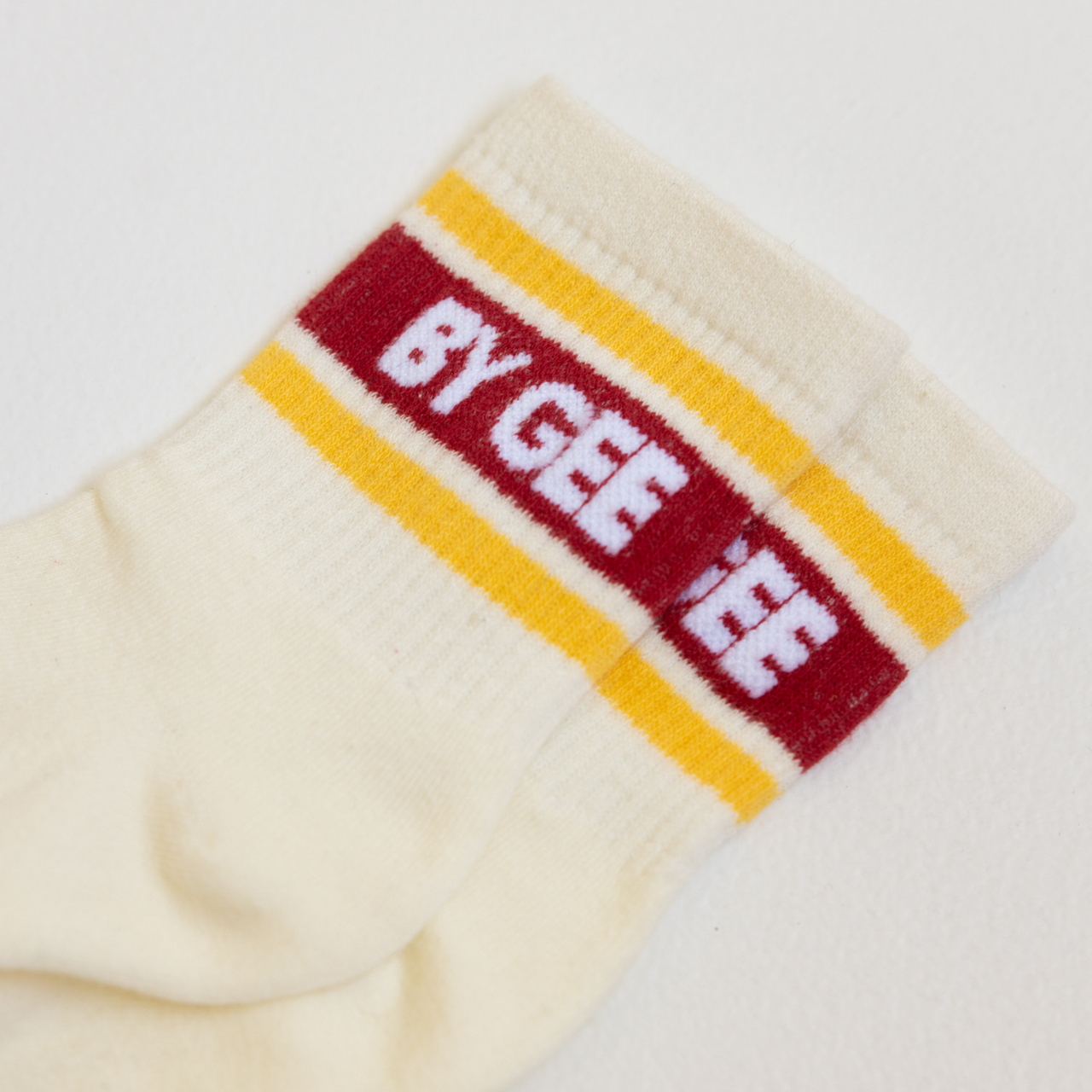 Signature Cotton Crew Sock - Yellow & Red