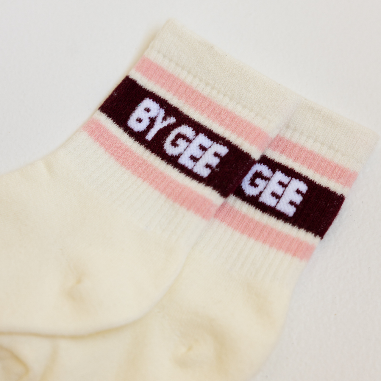 Signature Cotton Crew Sock- Pink & Cherry