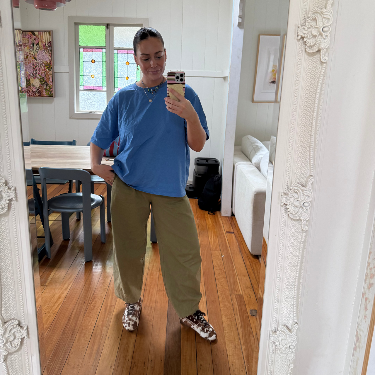 Women's Barrel Leg Pants - Khaki