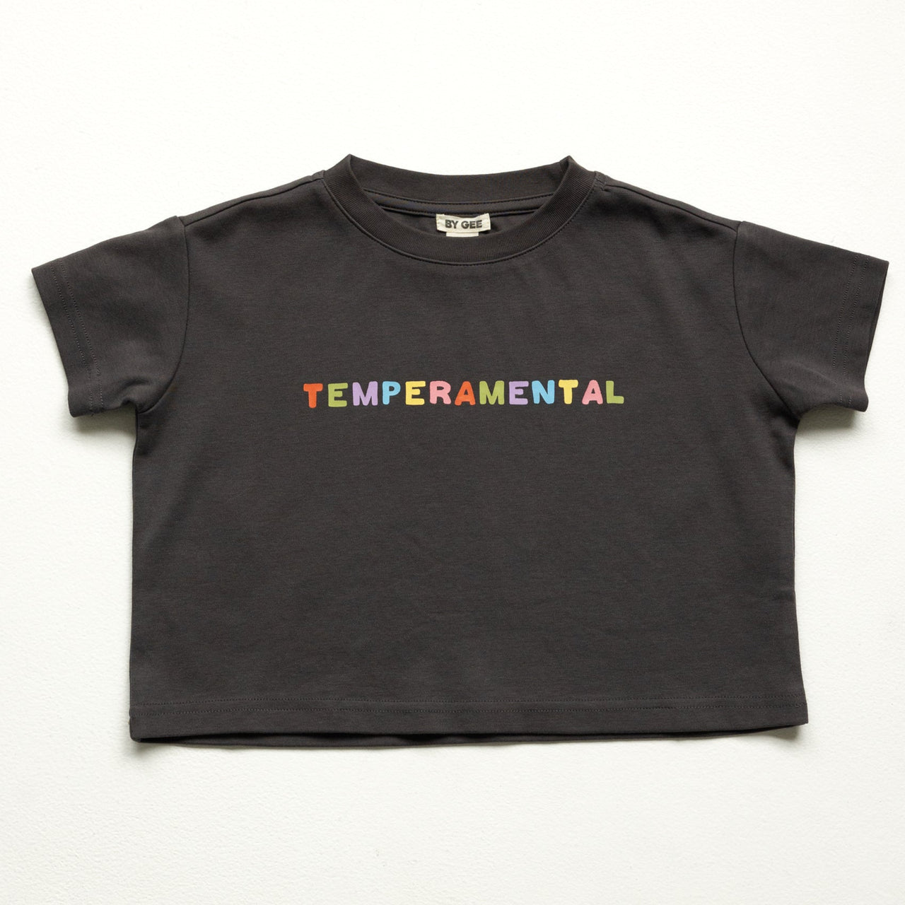 Temperamental Boxy Tee - Charcoal