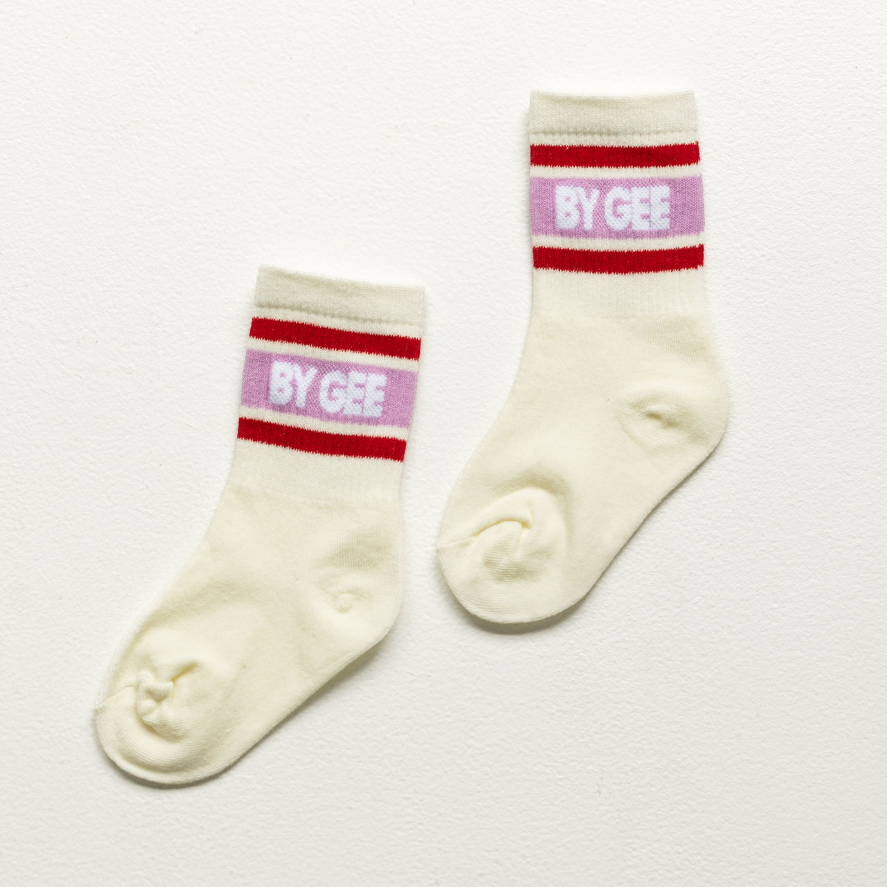 Signature Cotton Crew Sock - Purple & Red