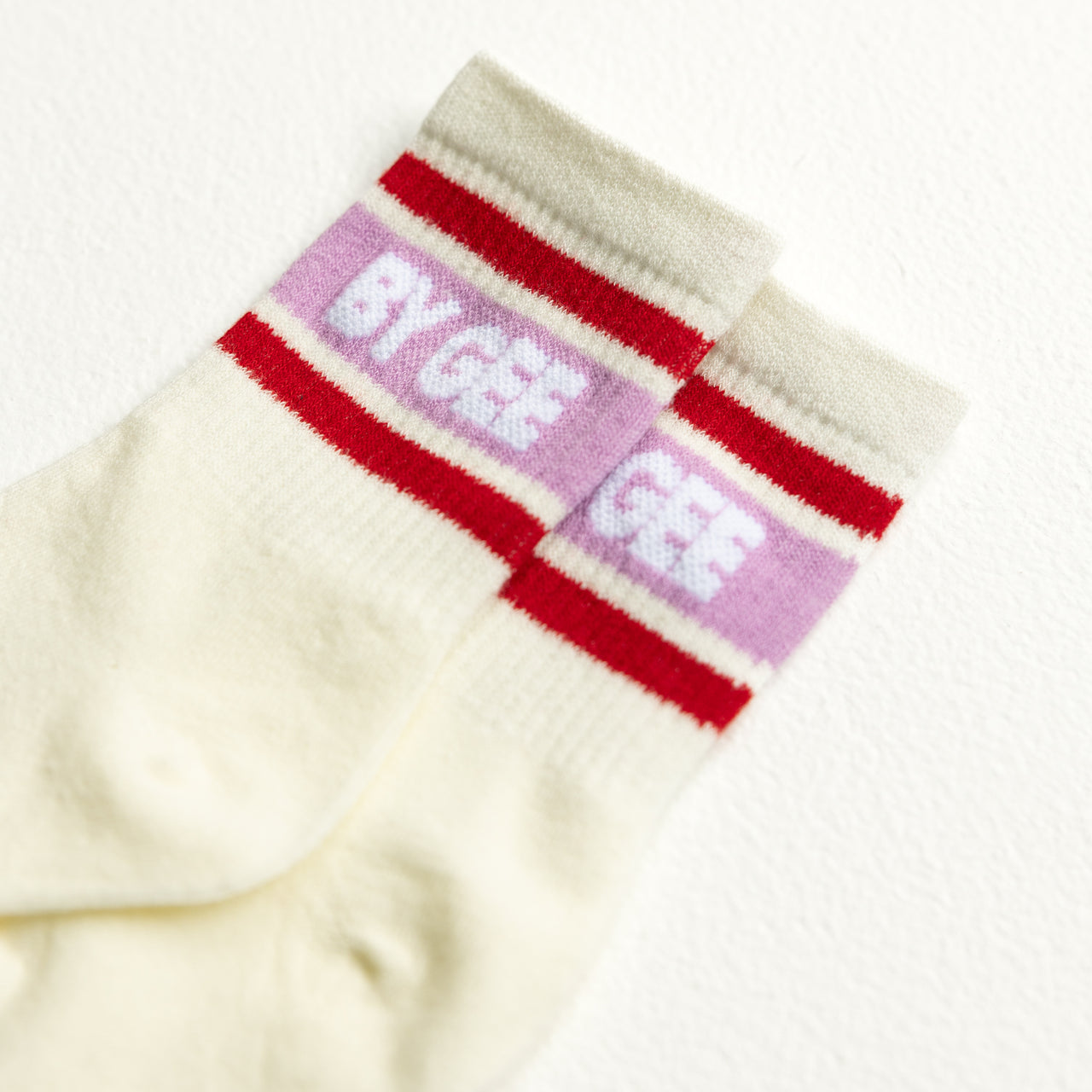 Signature Cotton Crew Sock - Purple & Red