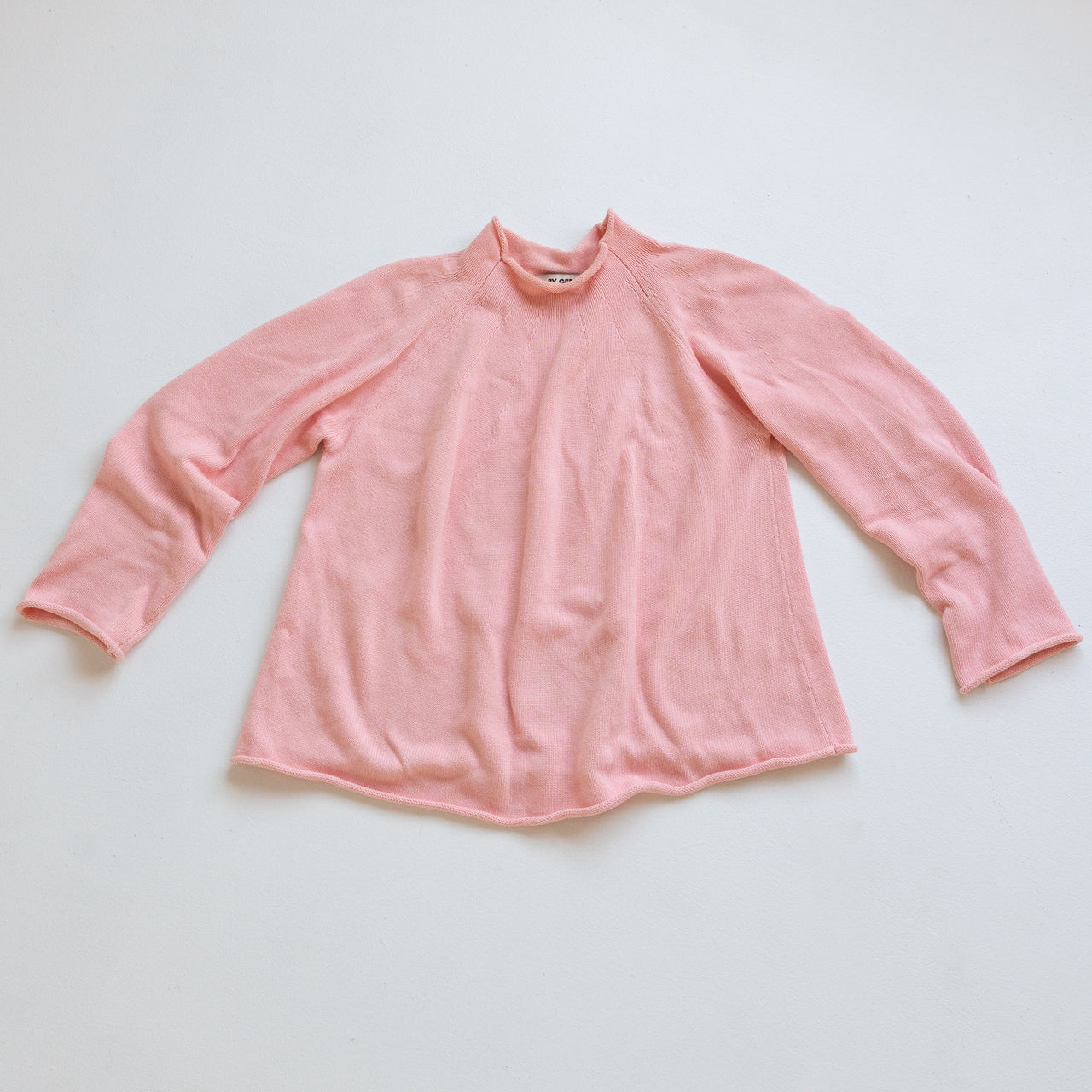Women's Organic Cotton Roll Neck Knit - Peony