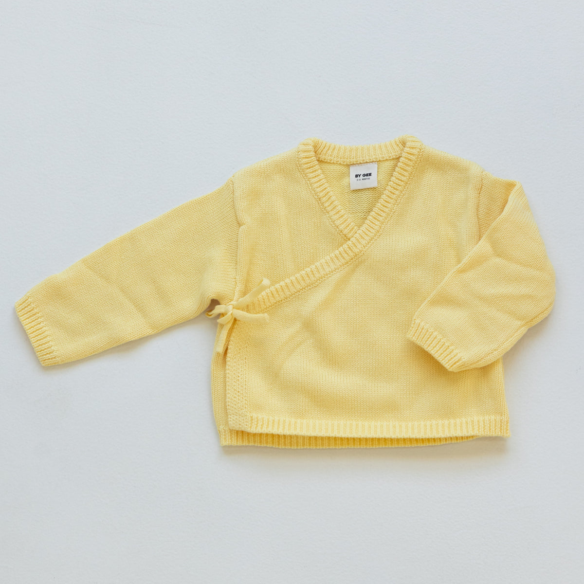 Organic Knitted Cardigan - Butter Yellow