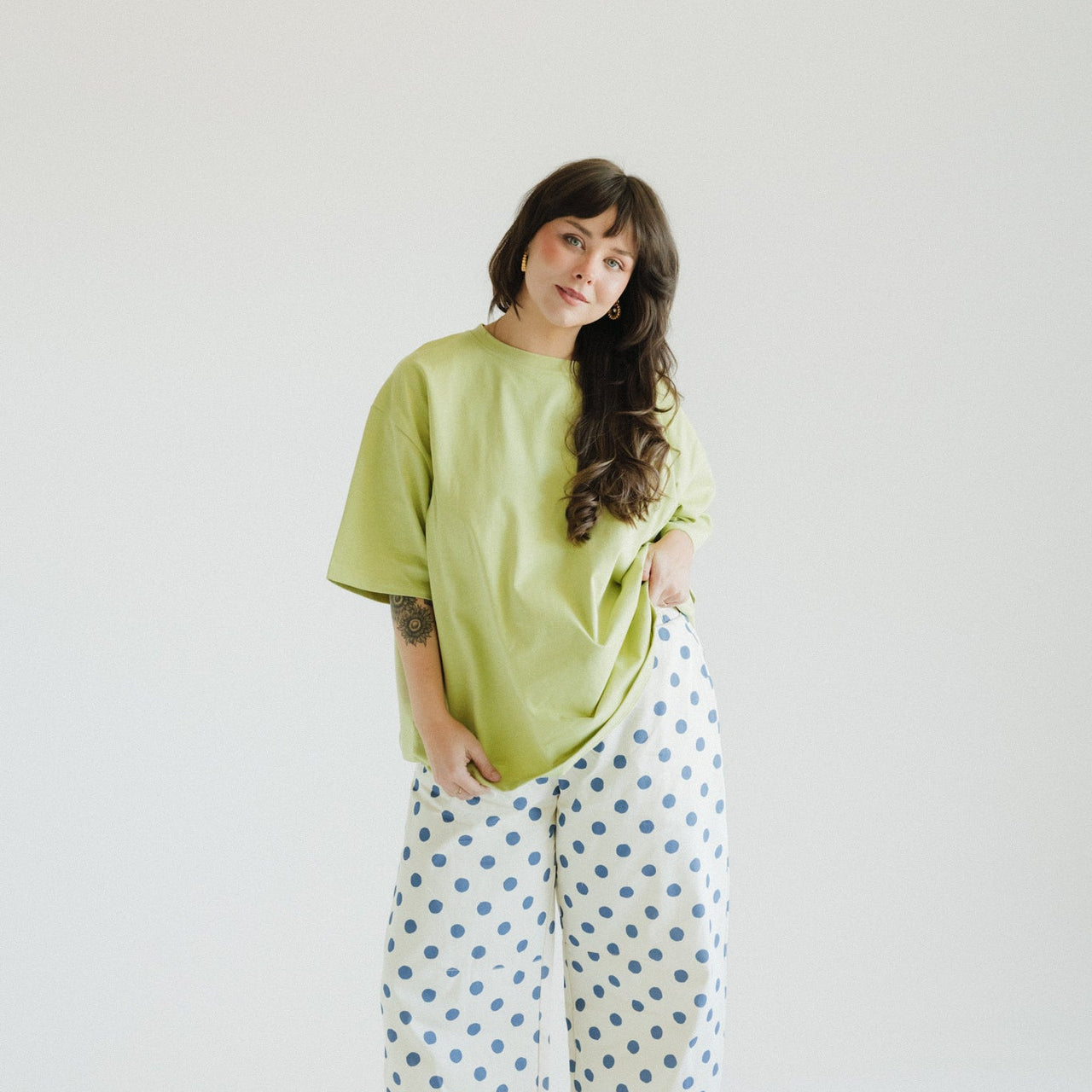 Women's Organic Essential Boxy Tee - Apple Green