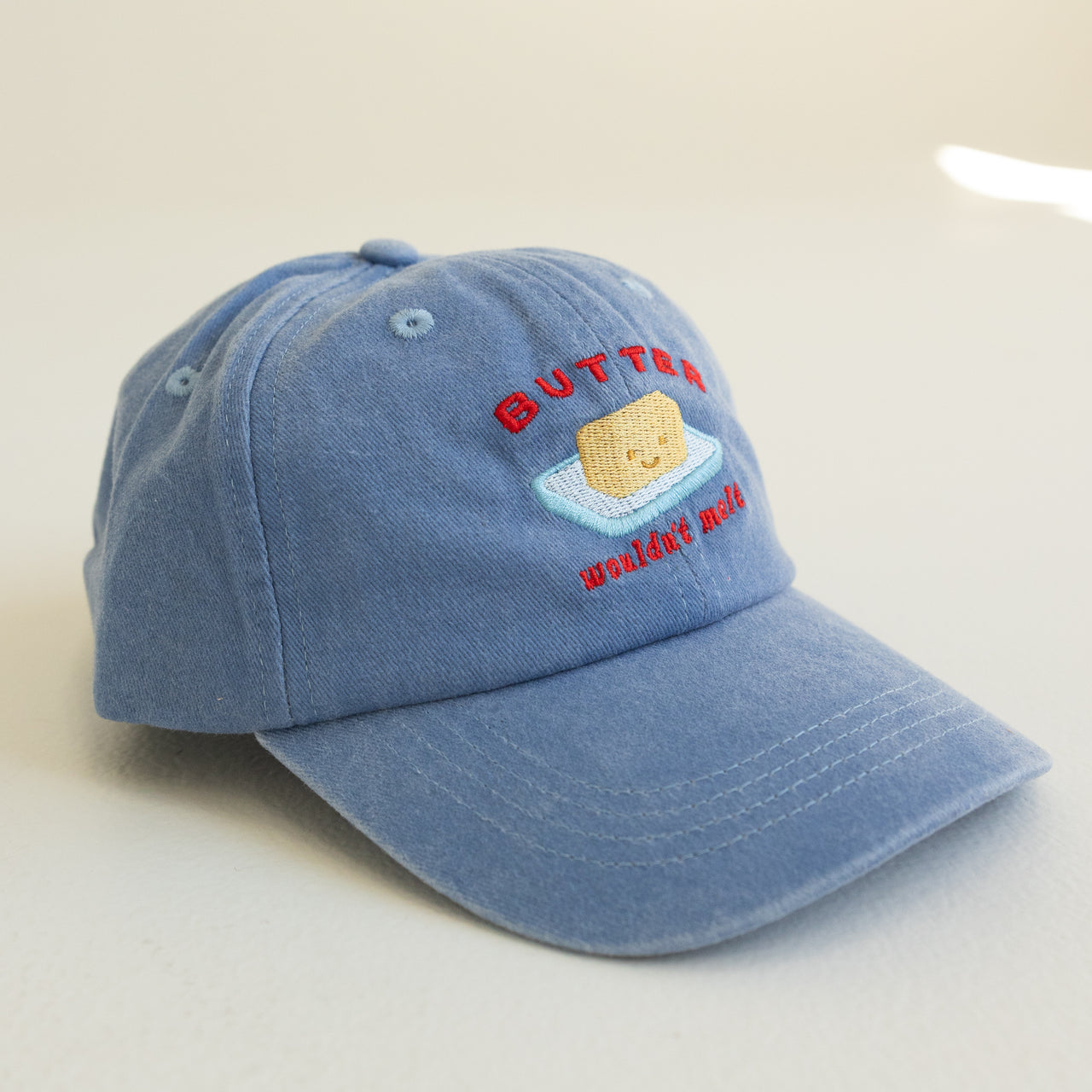Kids Butter Cap - Acid Wash Blue