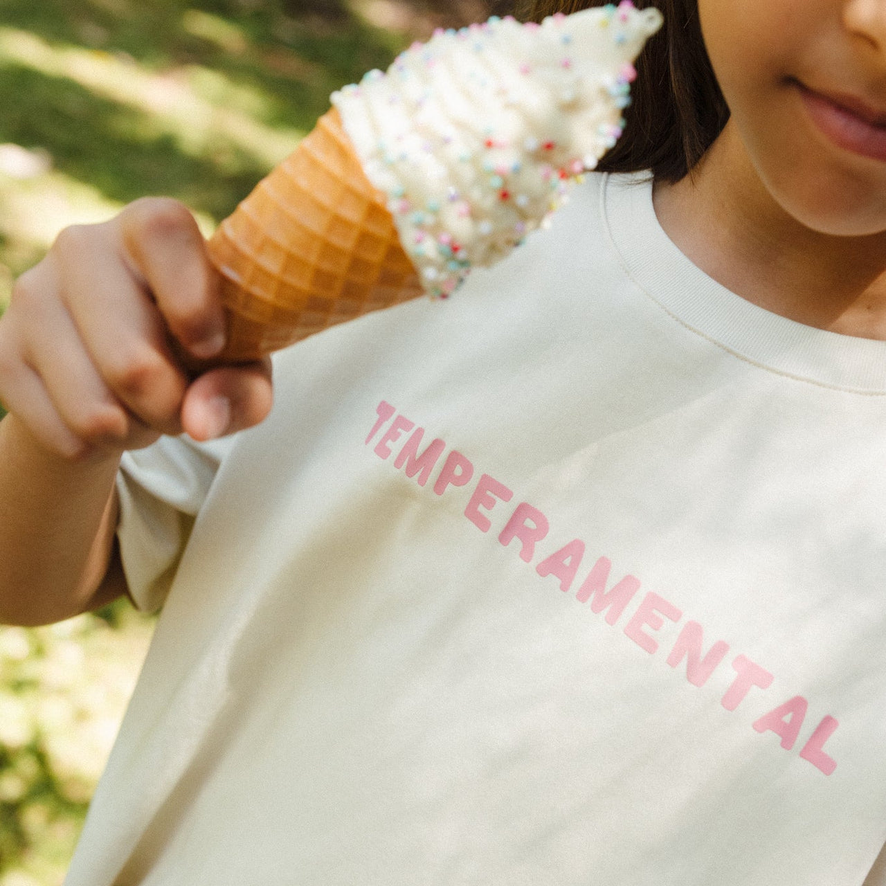 Temperamental Boxy Tee - Cream