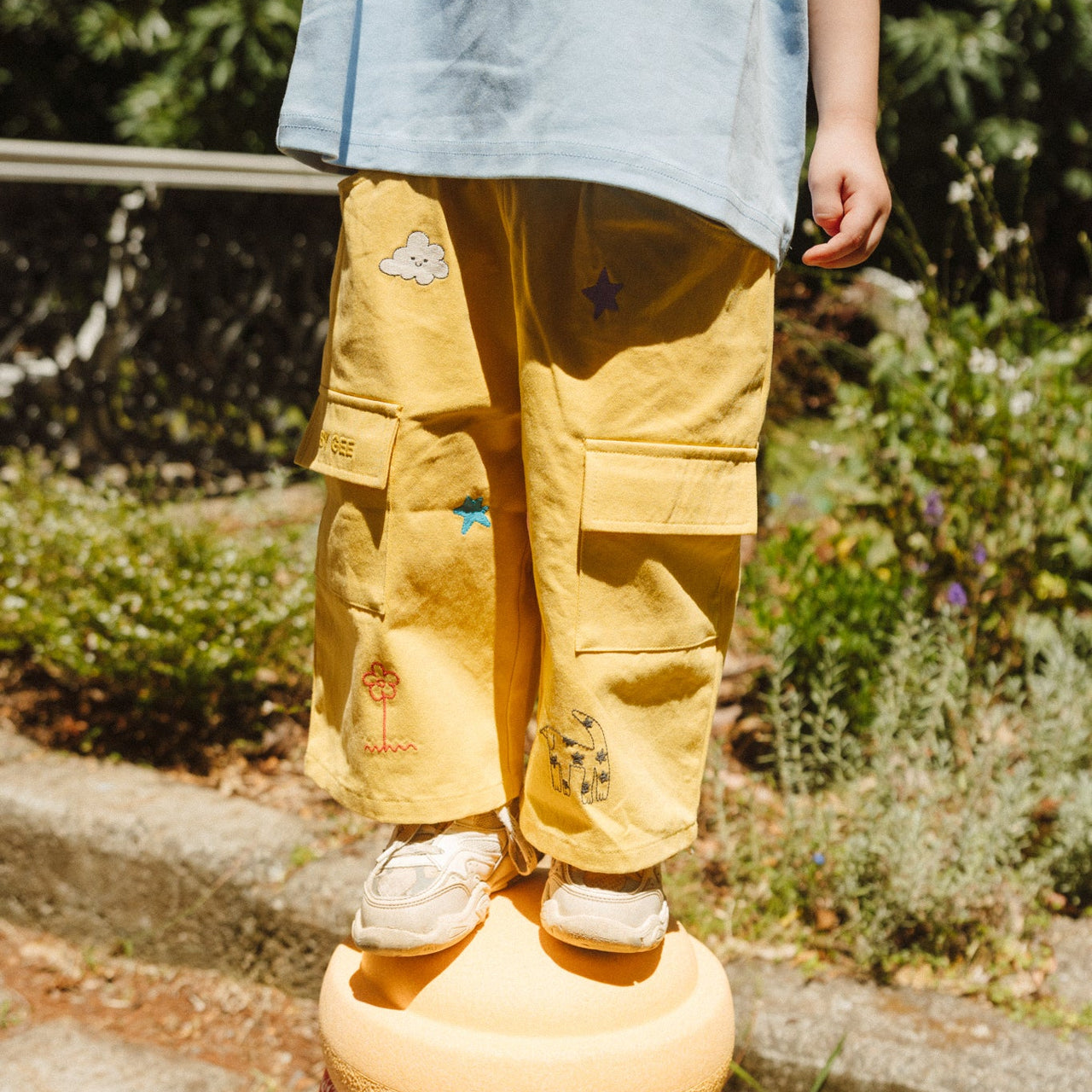 Cropped Wide Leg Cargo Pant - Sunshine