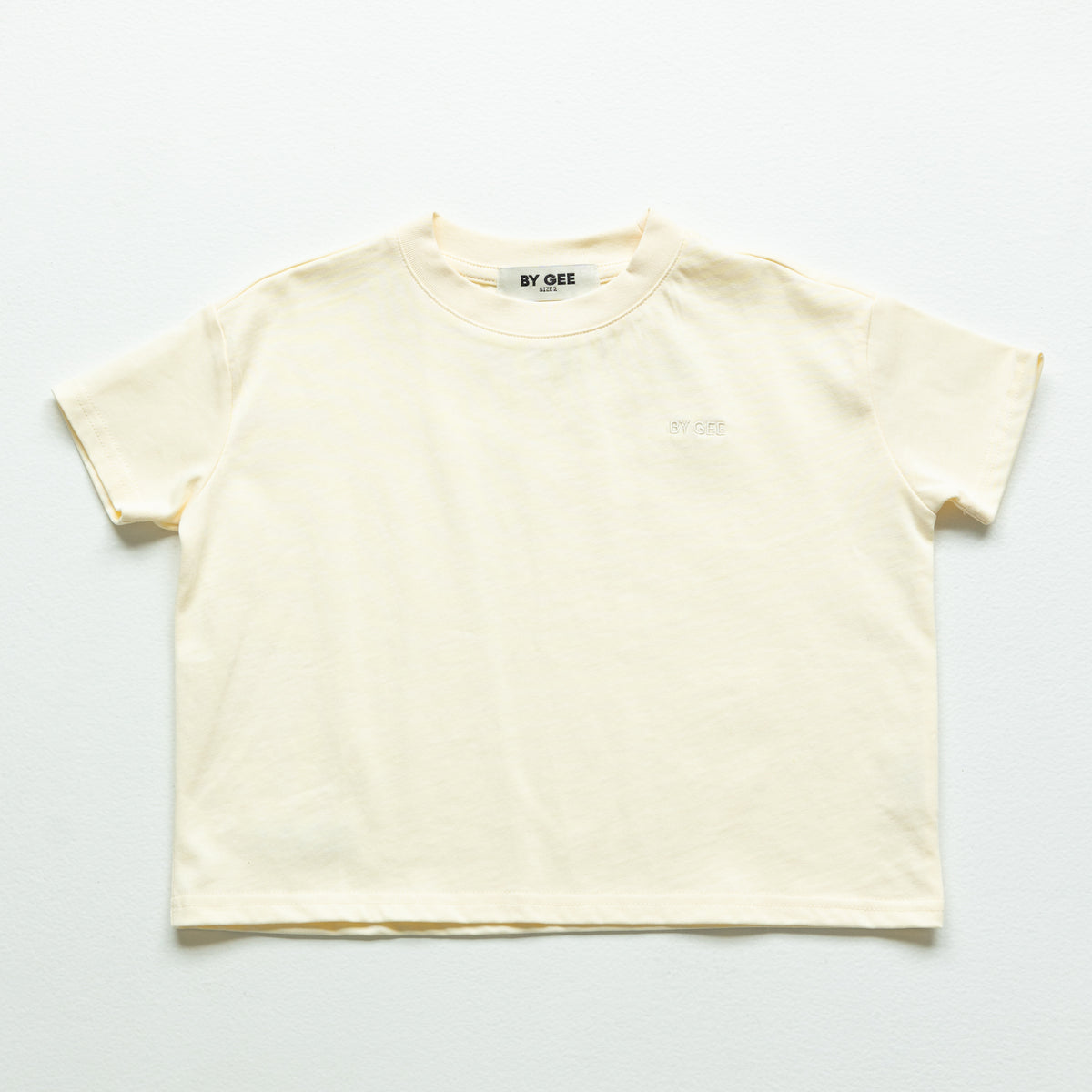 Kids Organic Essential Boxy Tee - Milk