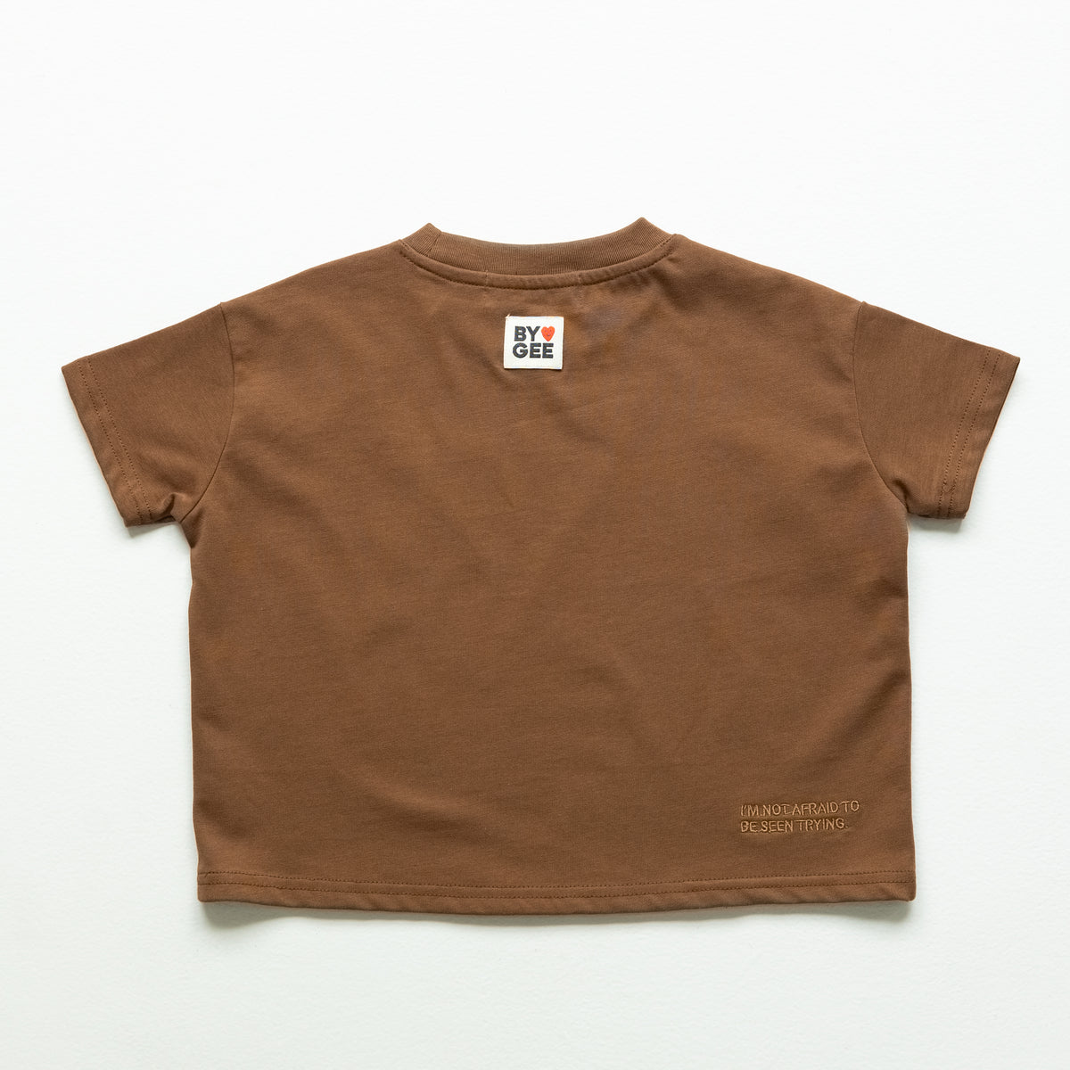 Kids Organic Essential Boxy Tee - Chocolate
