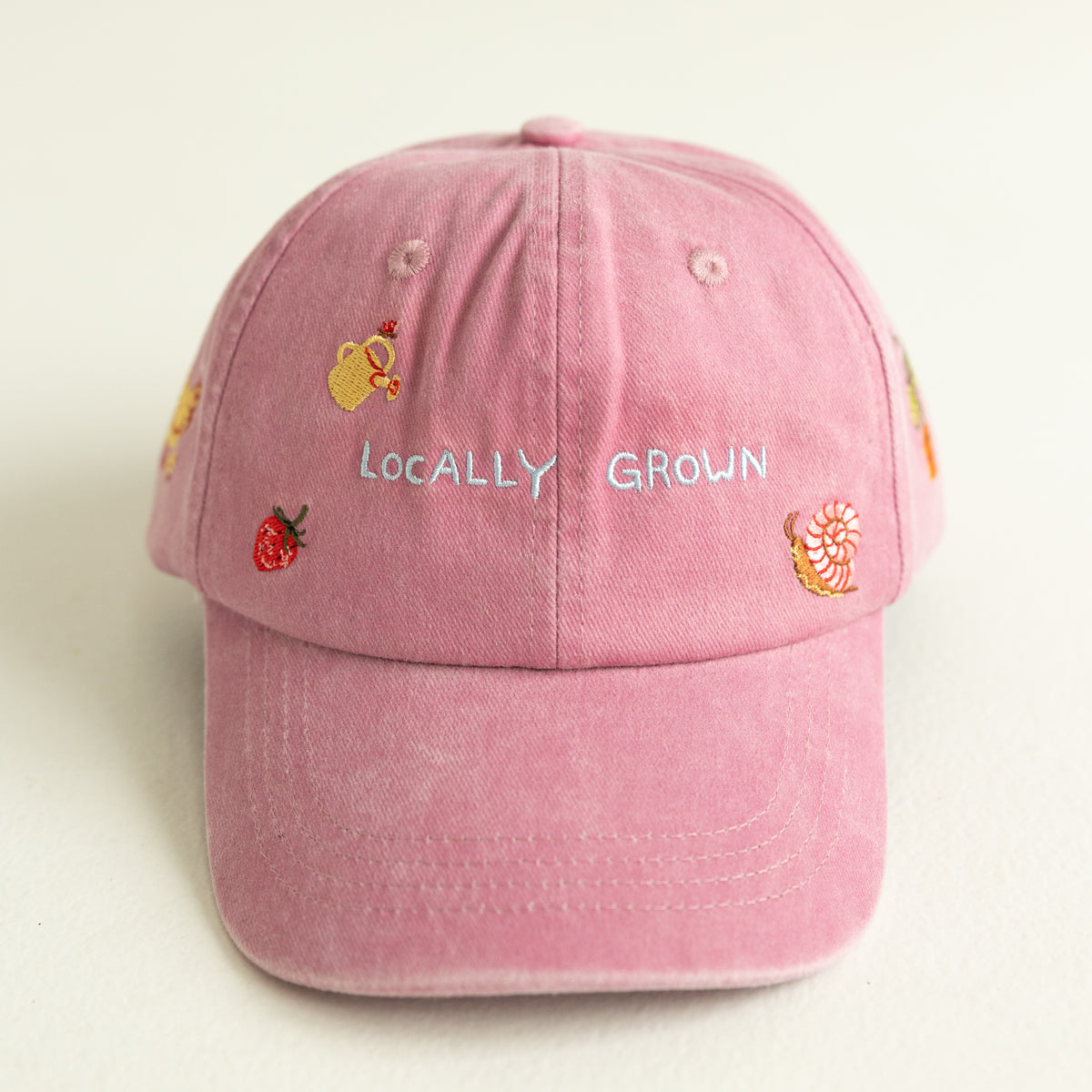 Kids Locally Grown Cap - Acid Wash Pink