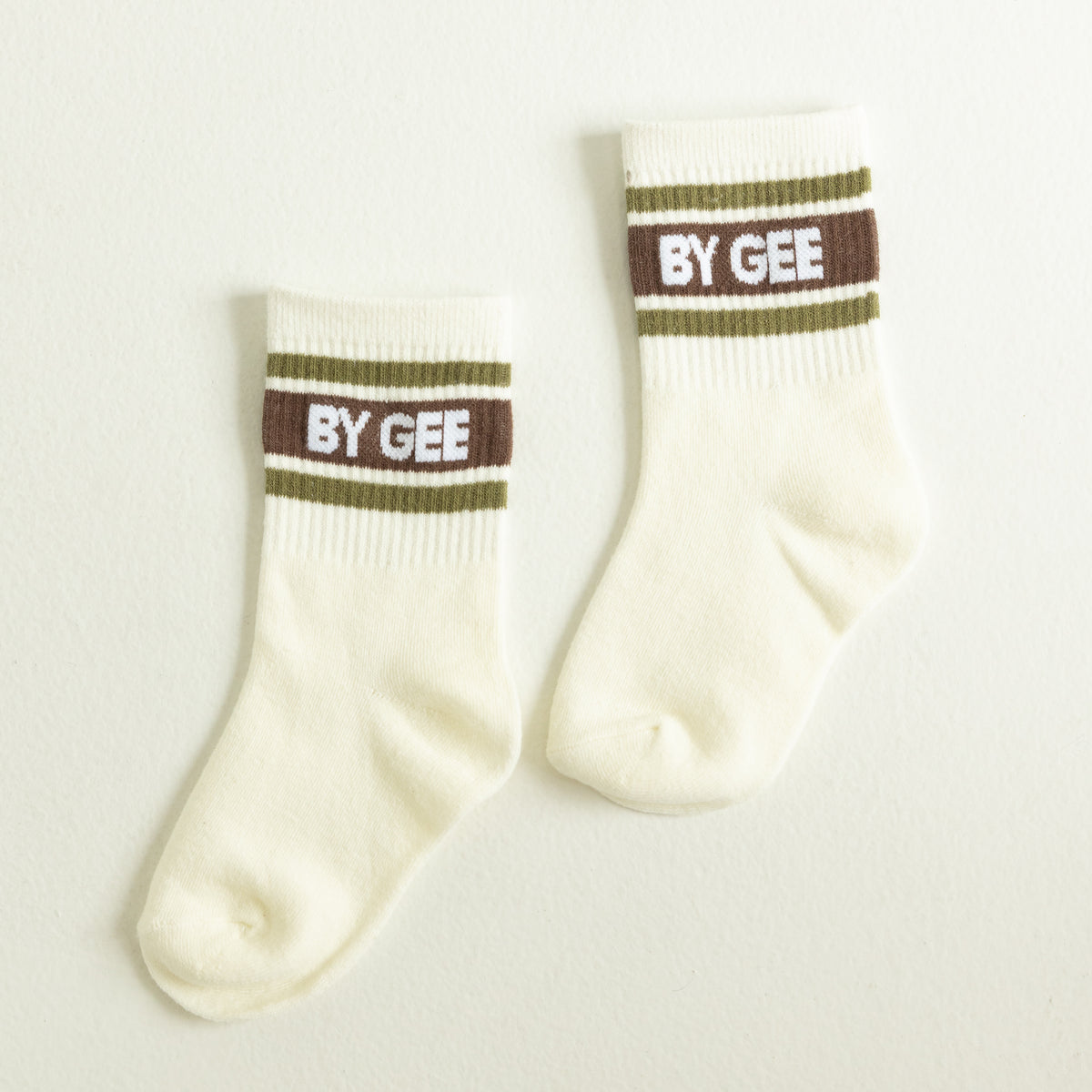 Signature Cotton Crew Sock - Brown & Green