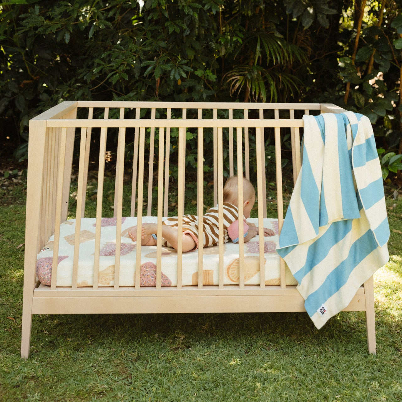 Bickie Organic Washed Cotton Cot Sheet