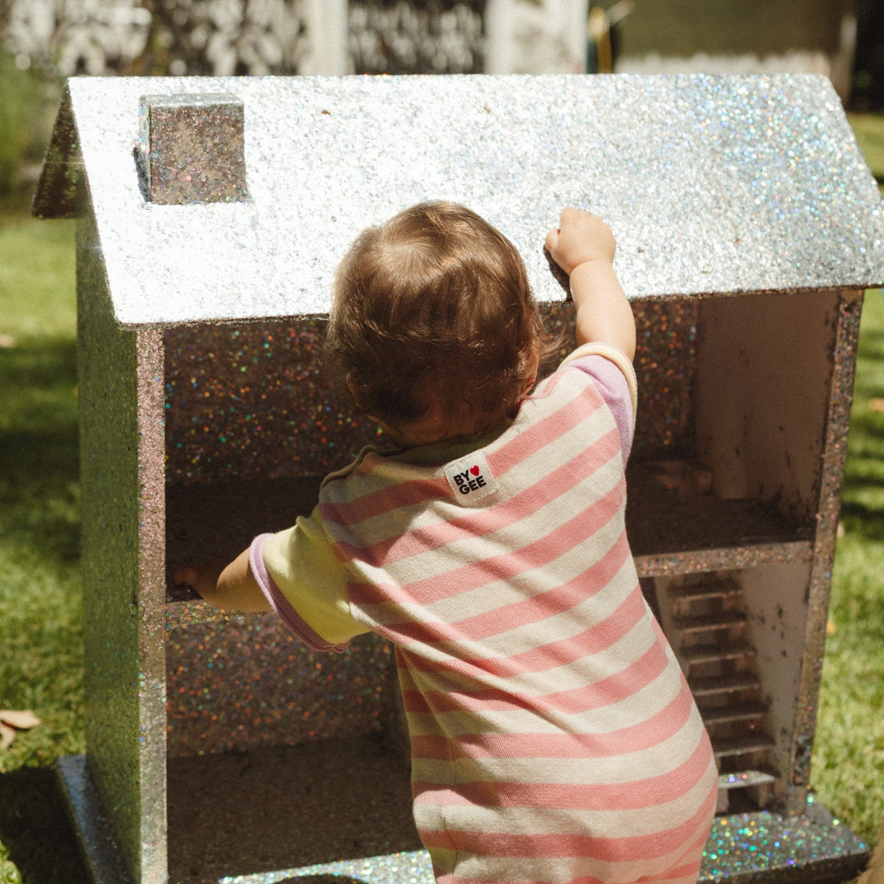Colour Block Romper - Sherbet