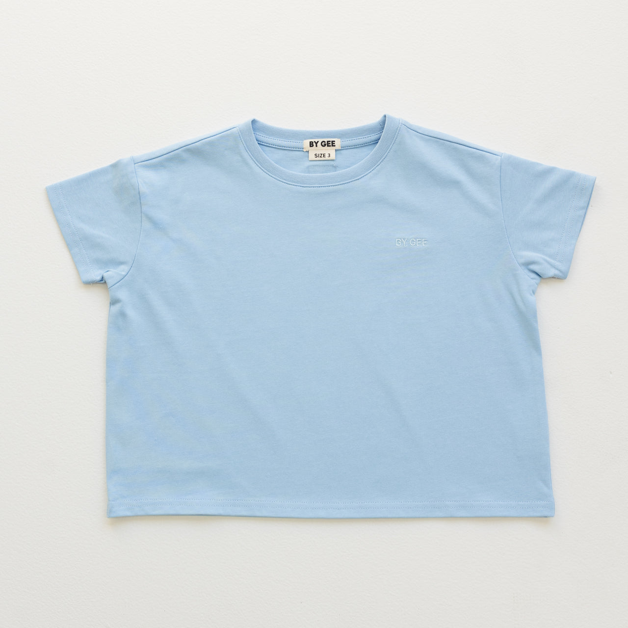 Kids Organic Essential Boxy Tee - Cornflower Blue