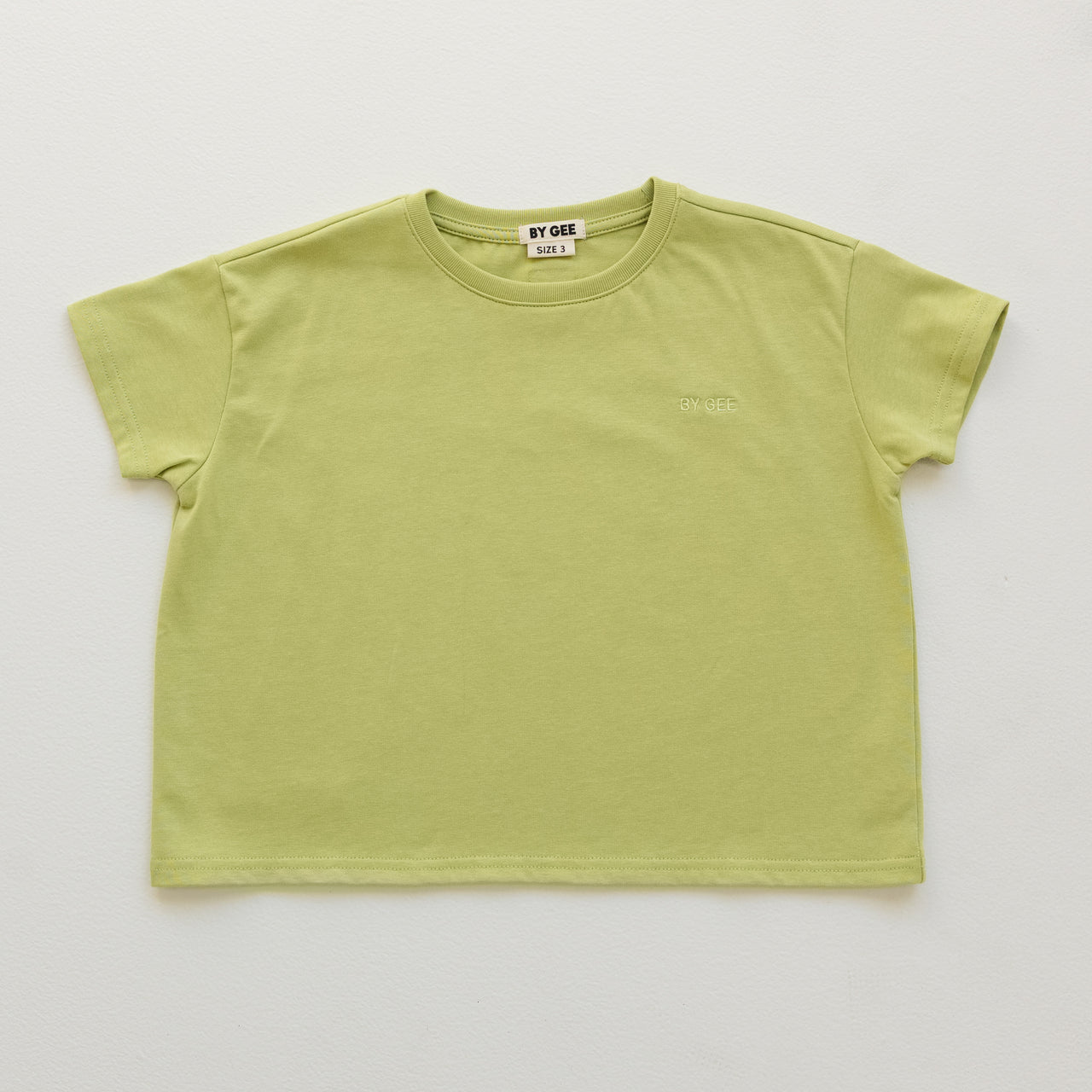 Kids Organic Essential Boxy Tee - Apple Green