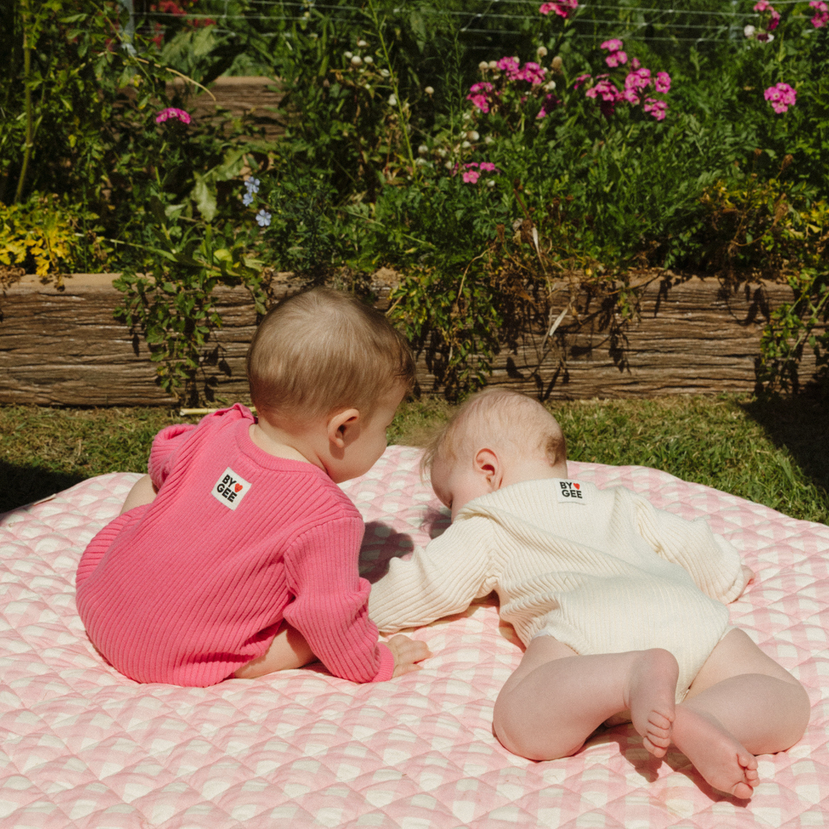 Organic Knitted Romper - Strawberry