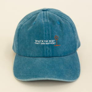 Adult Optimism Cap - Acid Wash Blue