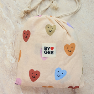 Love Bug Organic Washed Cotton Cot Sheet