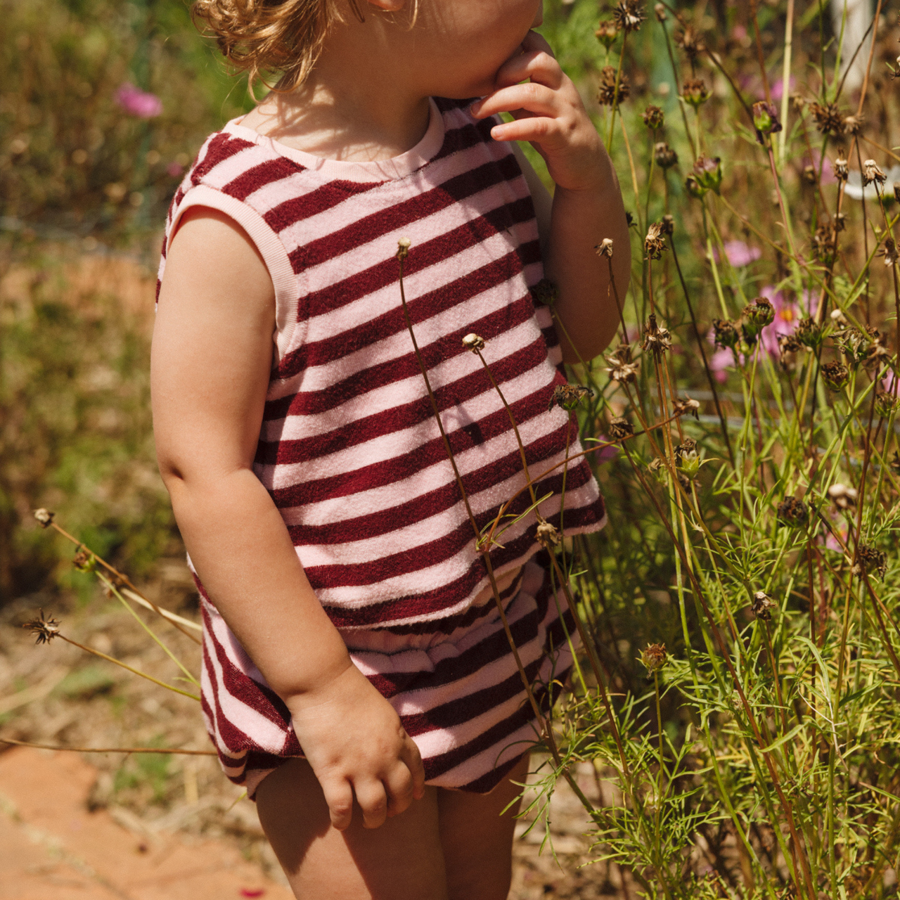 Summer Bèbè Set - Berry Stripe