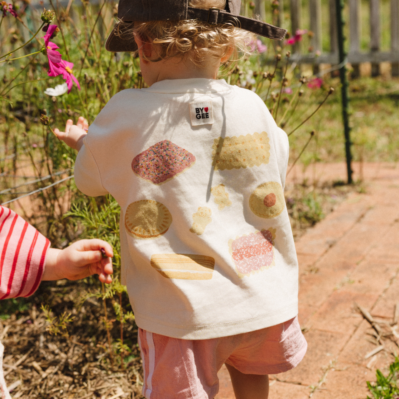 Bickie Break Boxy Tee - Cream