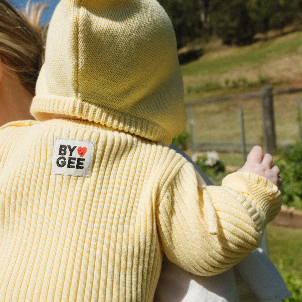 Organic Knitted Bonnet - Butter Yellow
