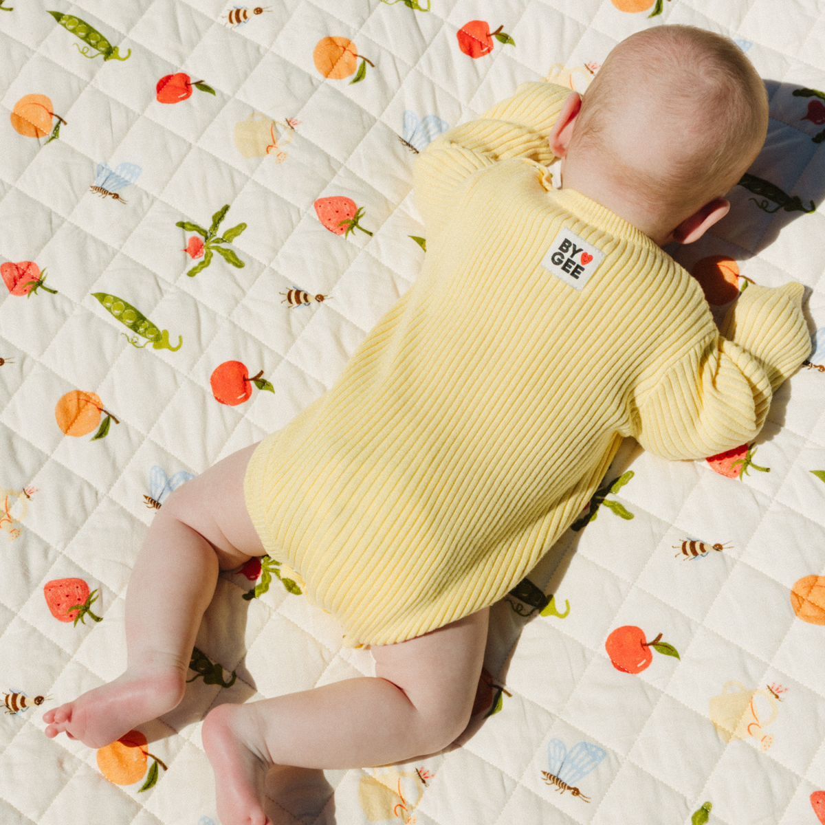 Organic Knitted Romper - Butter Yellow