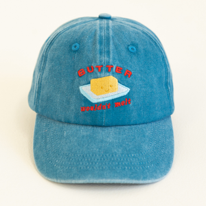 Kids Butter Cap - Acid Wash Blue