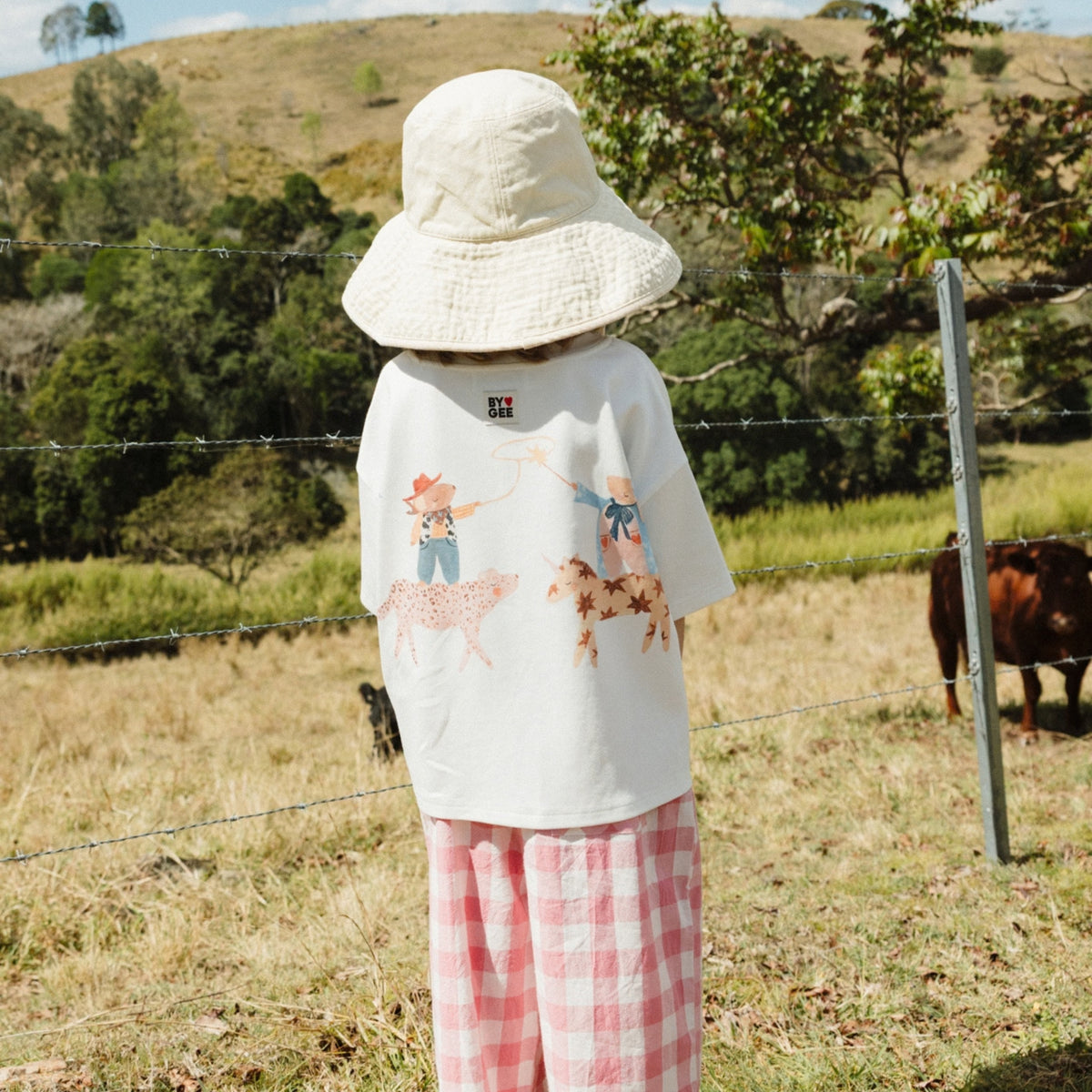 Mostly Kind Oversized Boxy Tee - Cream
