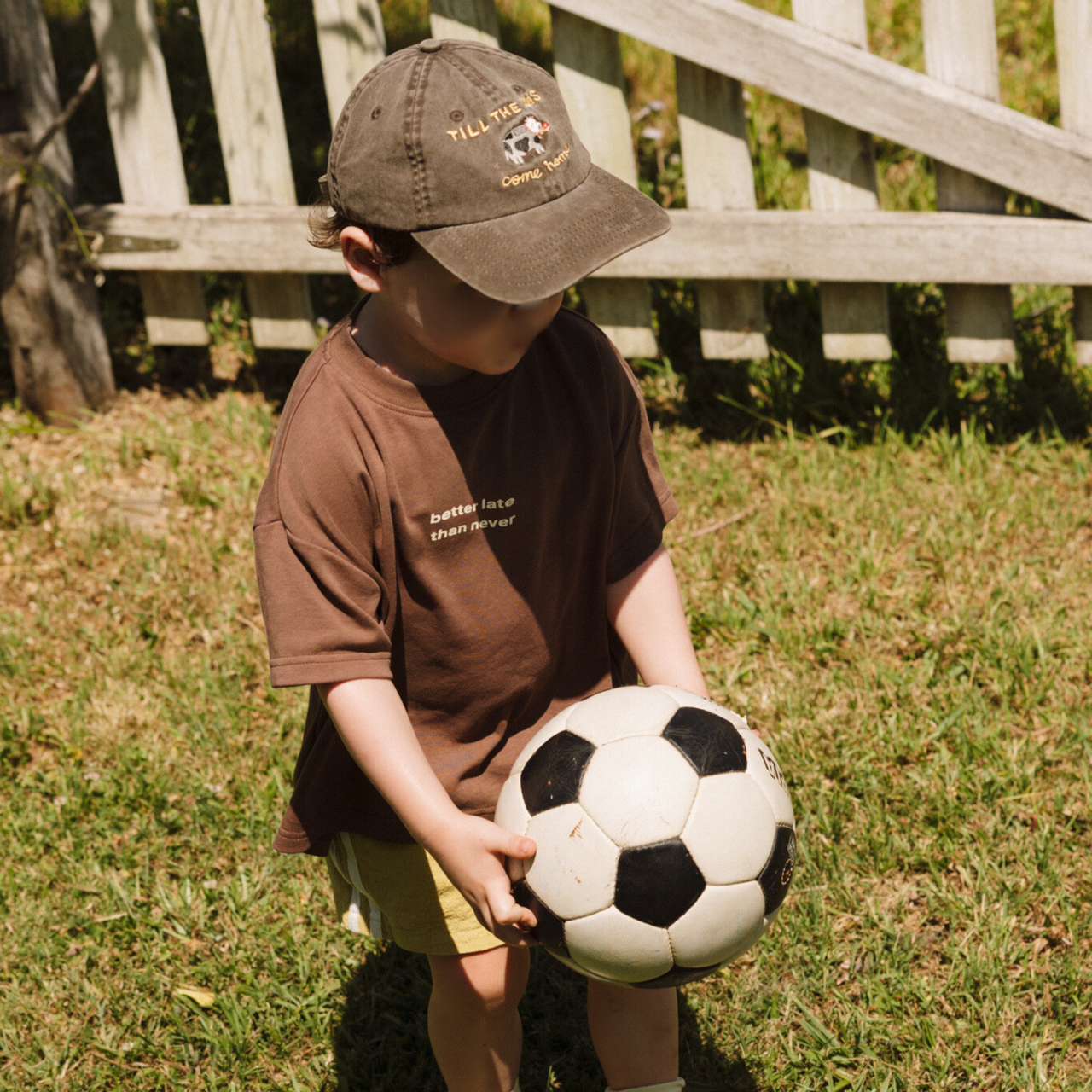 Better Late Boxy Tee - Chocolate Brown
