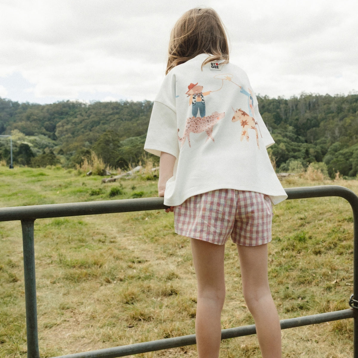 Racer Short - Pink Gingham