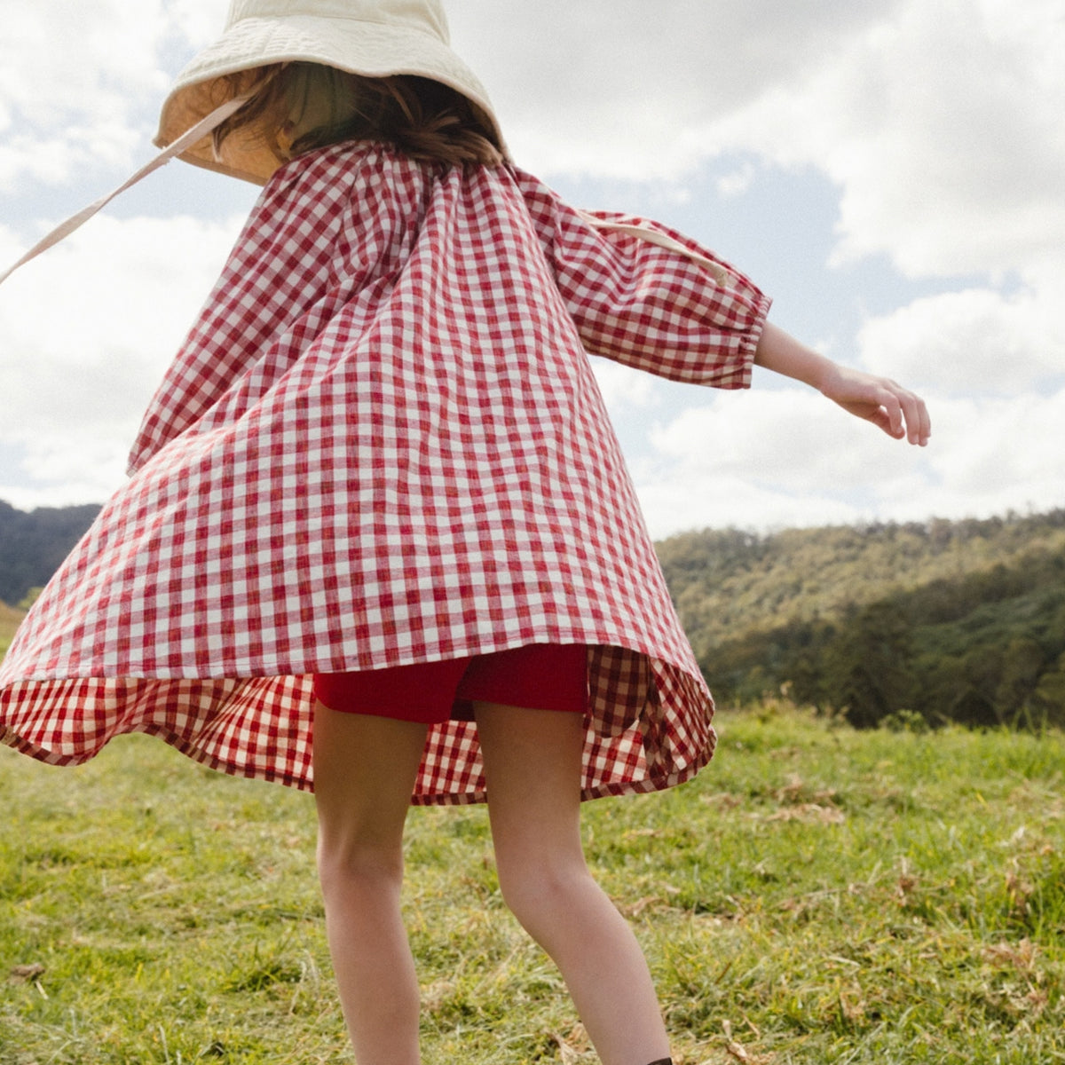 Everyday Dress Set - Red Gingham