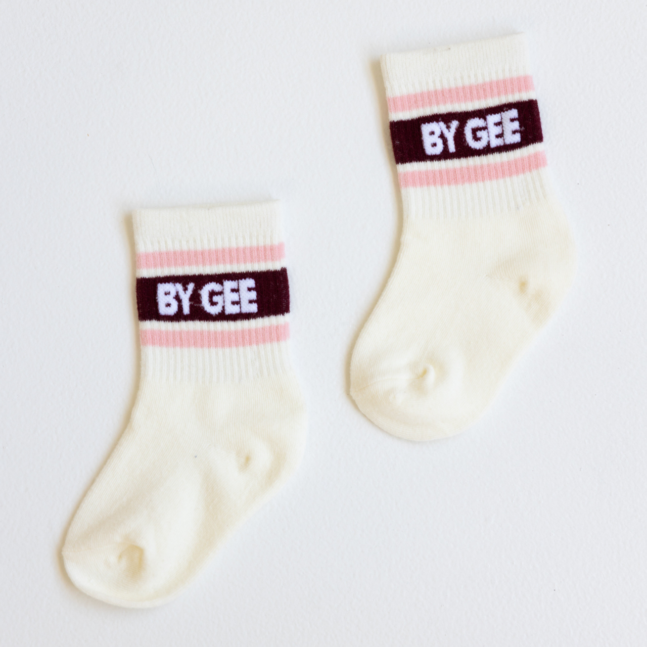 Signature Cotton Crew Sock- Pink & Cherry