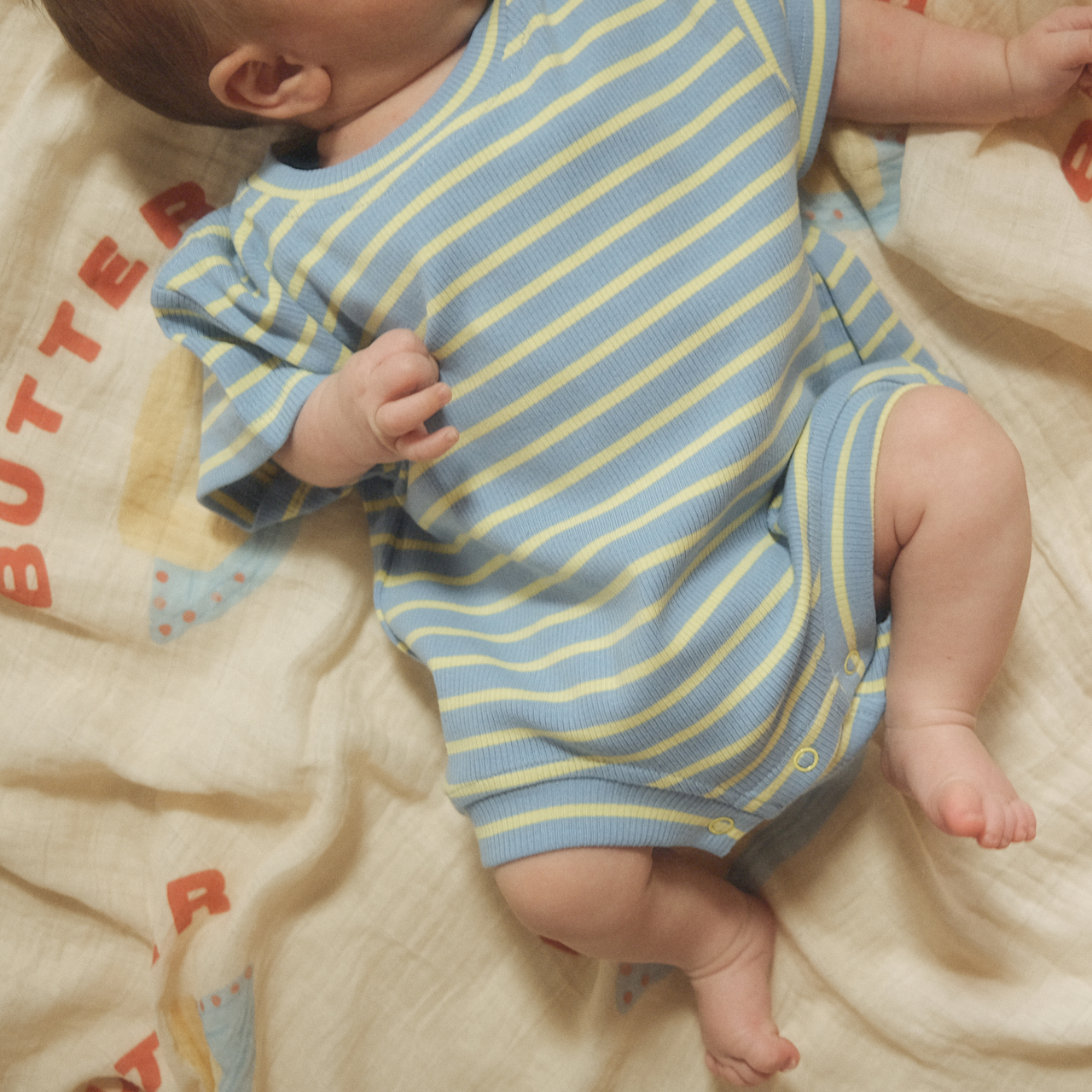 Oversized Romper - Summer Sky