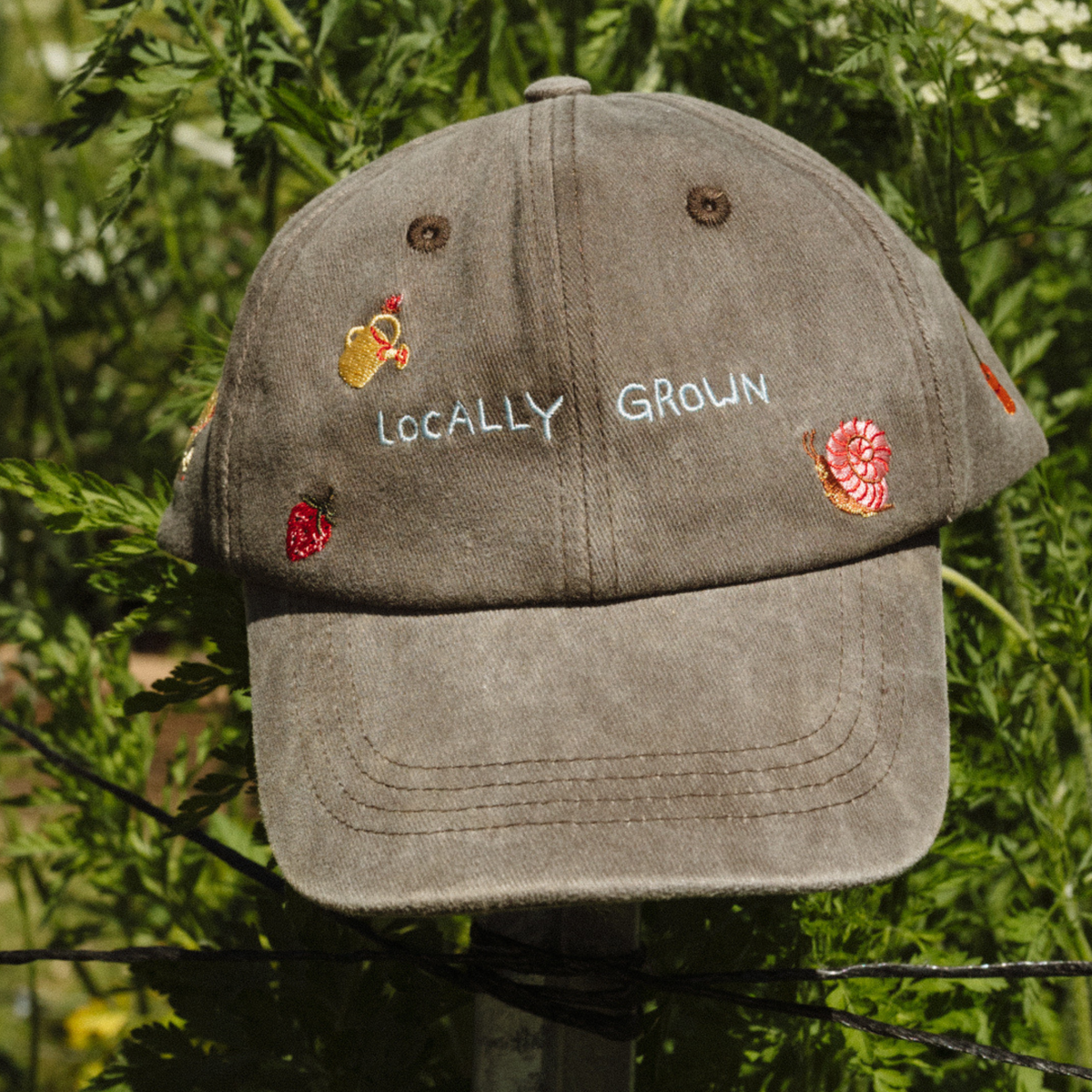 Kids Locally Grown Cap - Acid Wash Charcoal