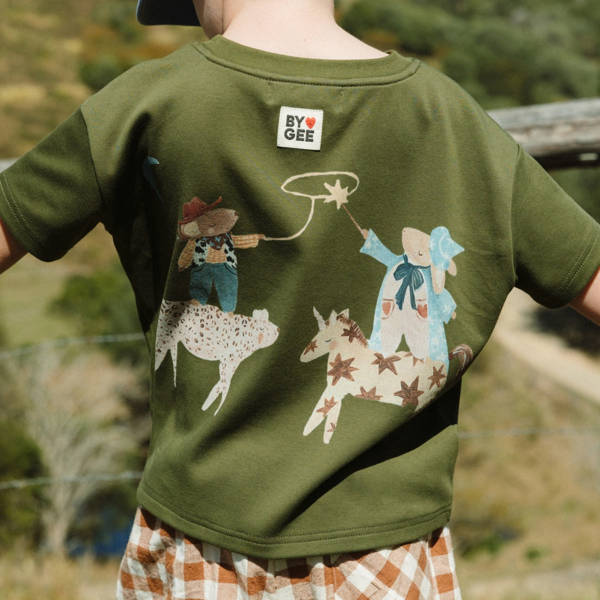 Mostly Kind Oversized Boxy Tee - Khaki