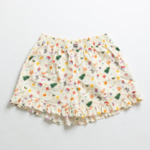 Christmas Sprinkle Womens Frill Shorts