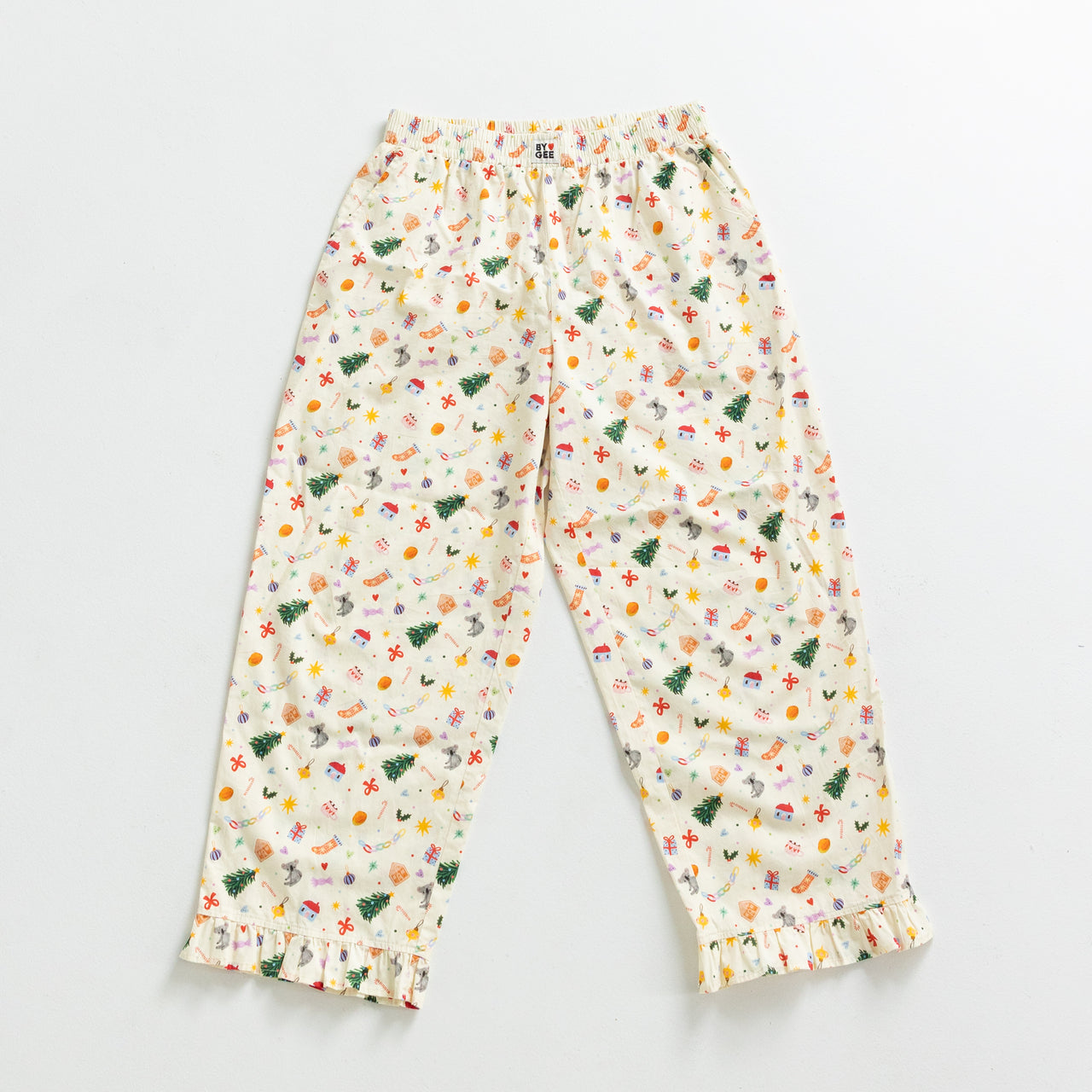Christmas Sprinkle Womens Frill Pants