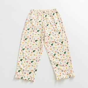 Christmas Sprinkle Womens Frill Pants