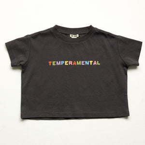 Temperamental Boxy Tee - Charcoal