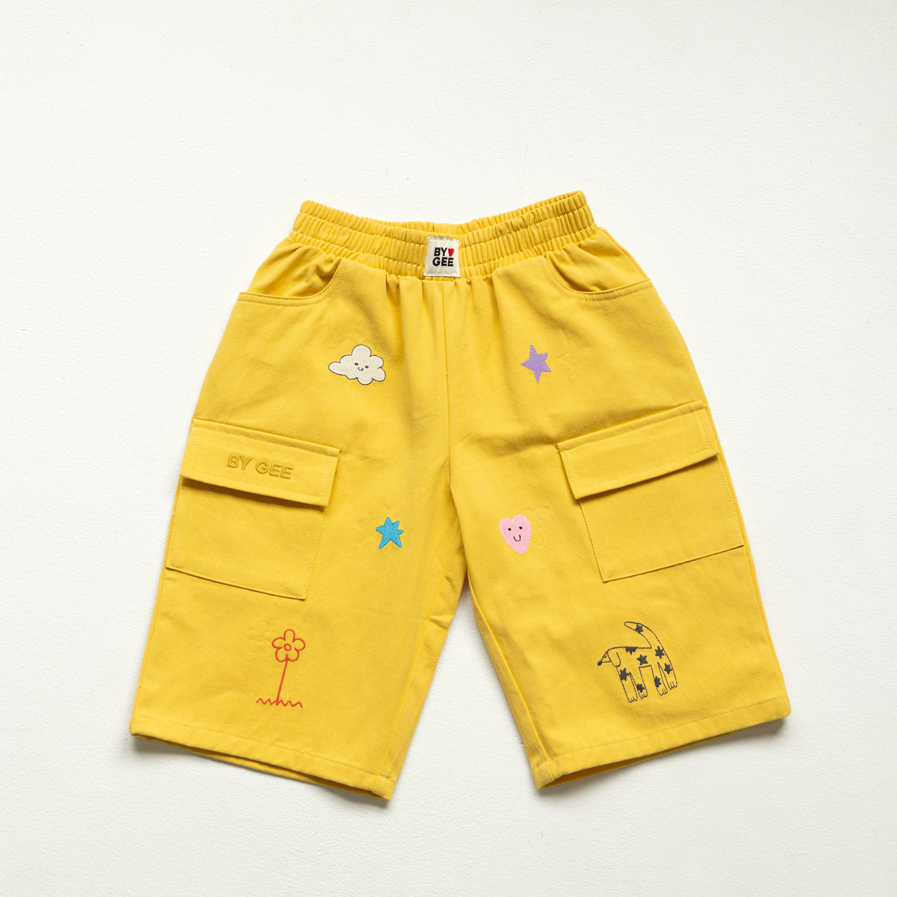 Cropped Wide Leg Cargo Pant - Sunshine