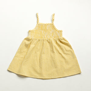Summer Days Dress Set - Yellow Gingham