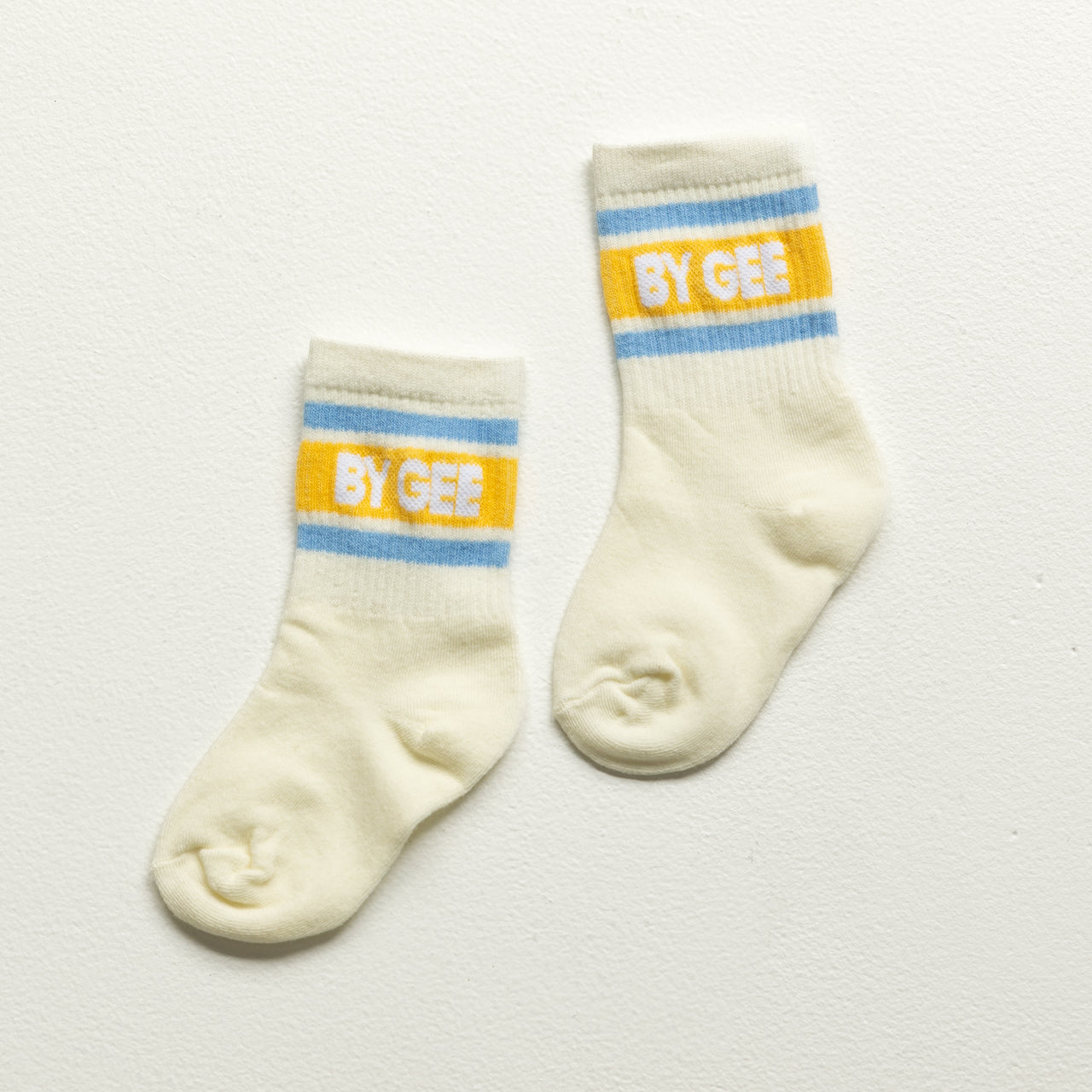Signature Cotton Crew Sock - Blue & Yellow