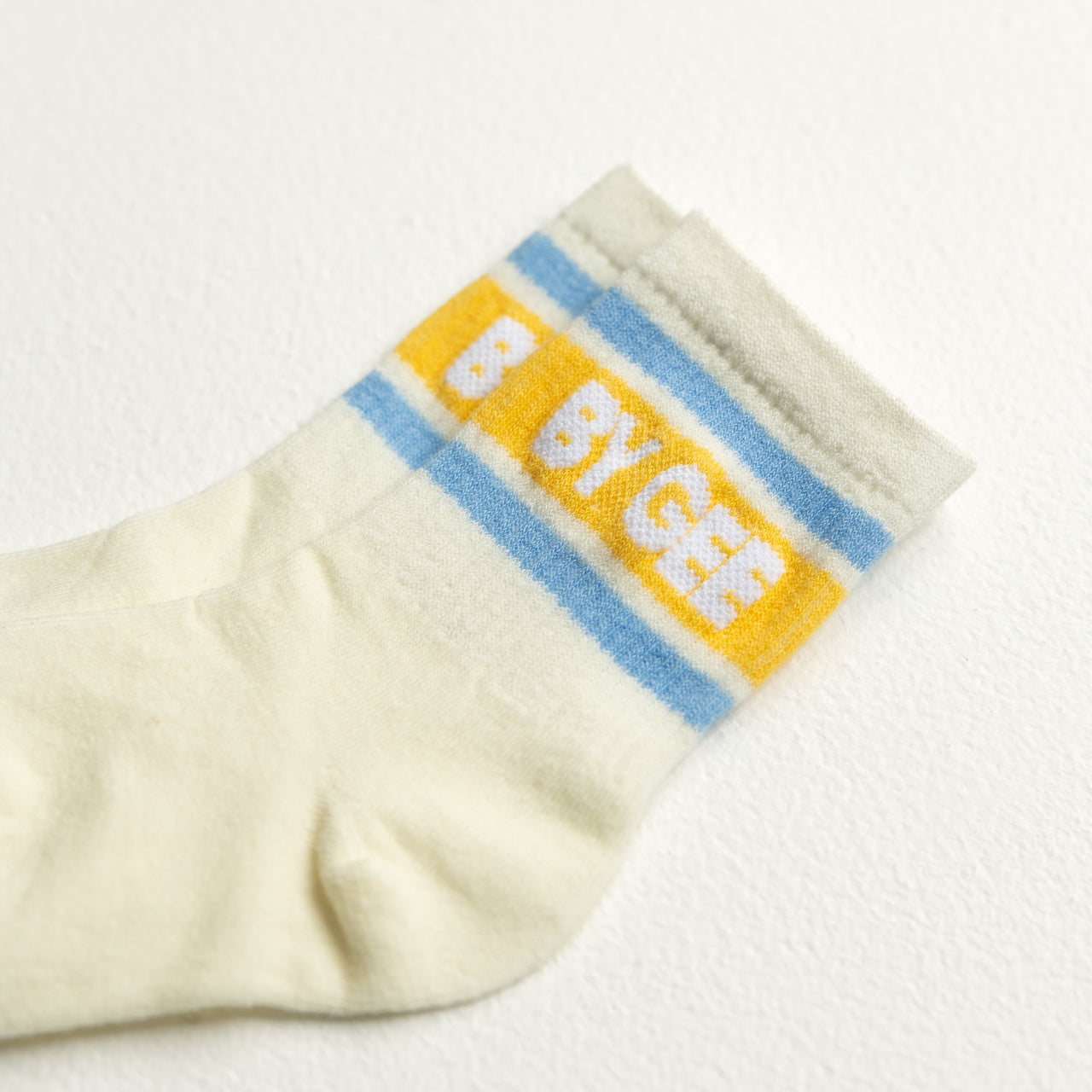 Signature Cotton Crew Sock - Blue & Yellow