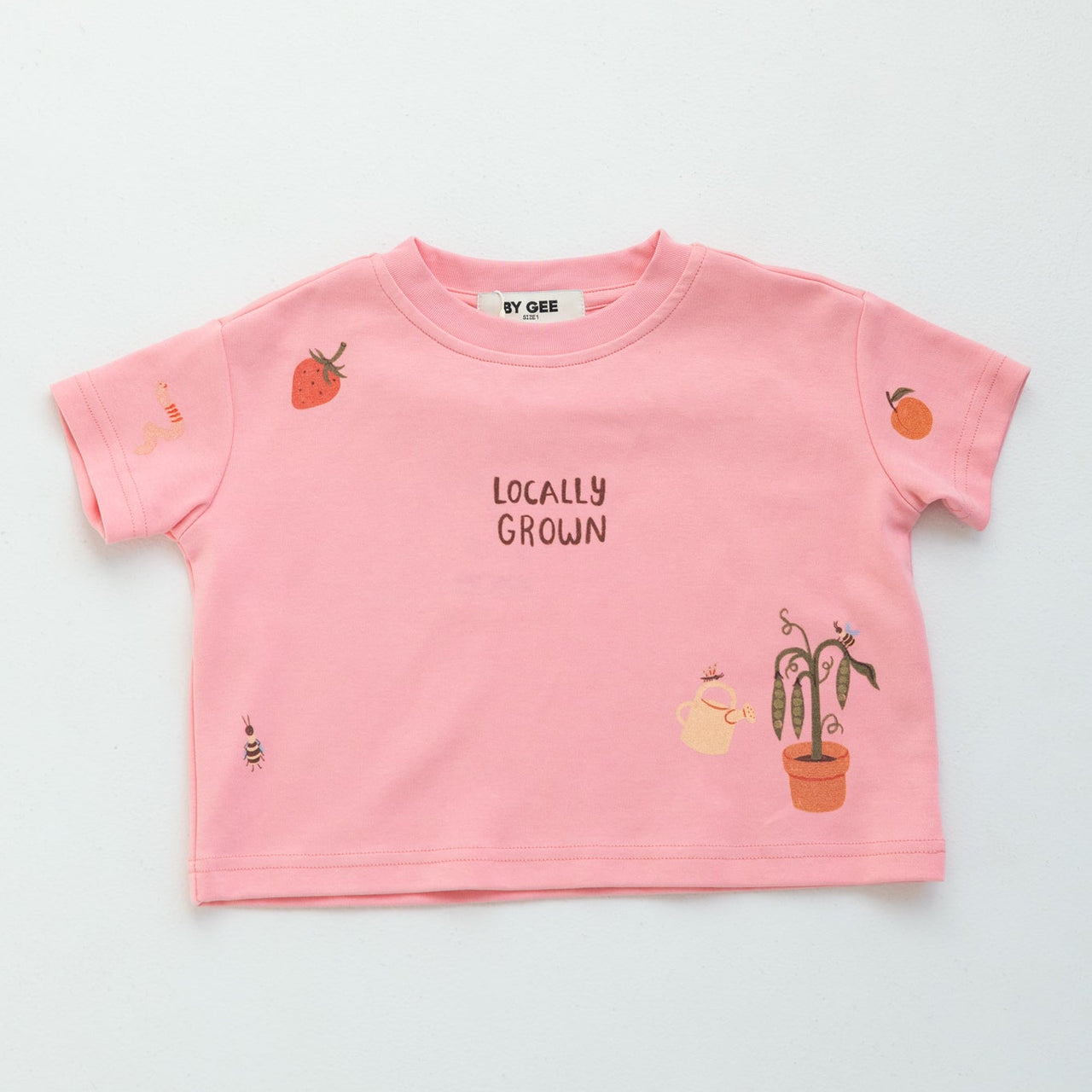 Locally Grown Oversized Boxy Tee - Fairy Floss