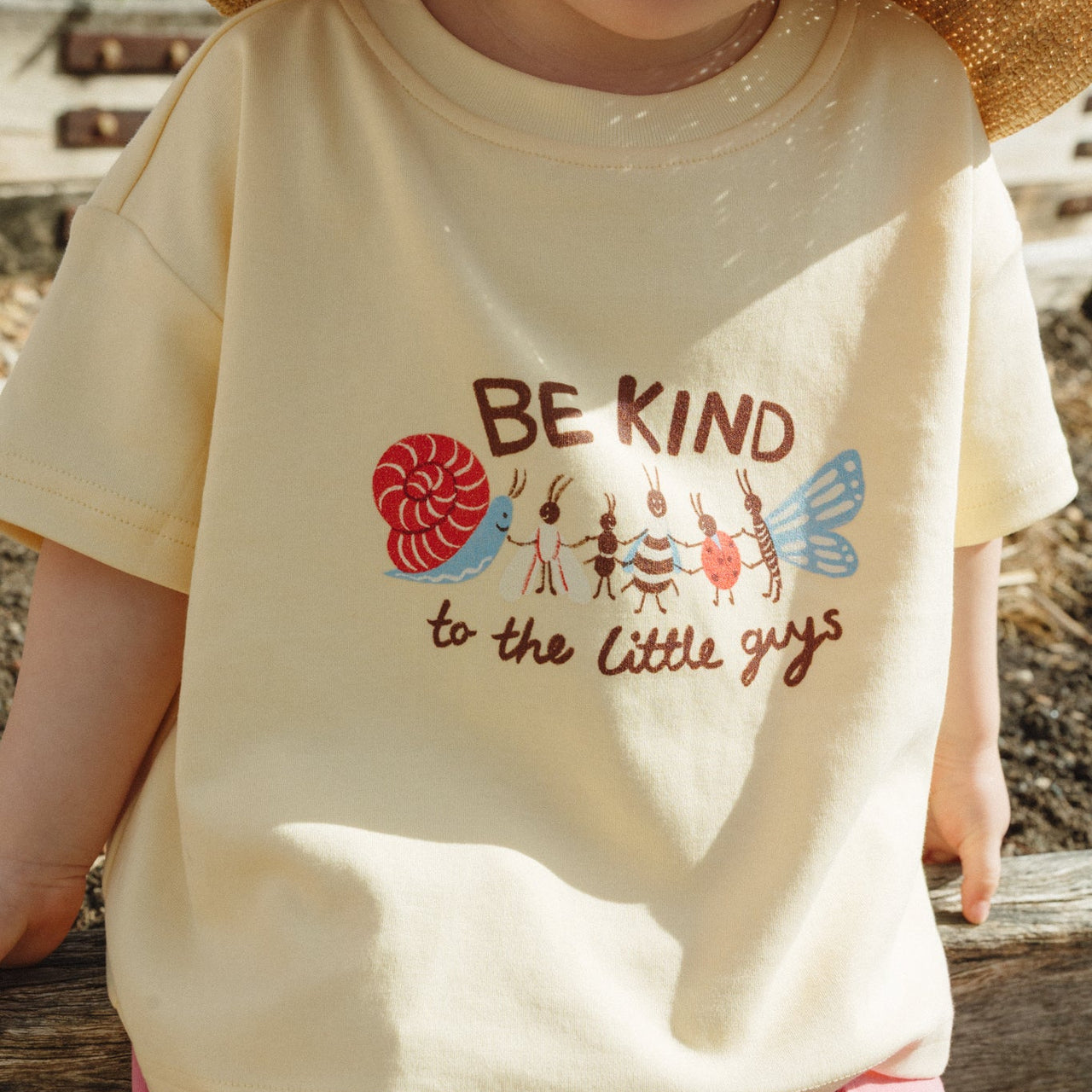 Little Guys Oversized Boxy Tee - Butter