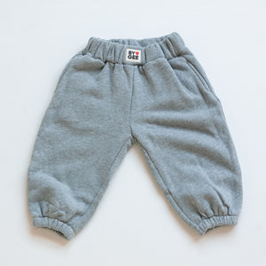 Cotton Wide Leg Sweatpant - Grey Marle