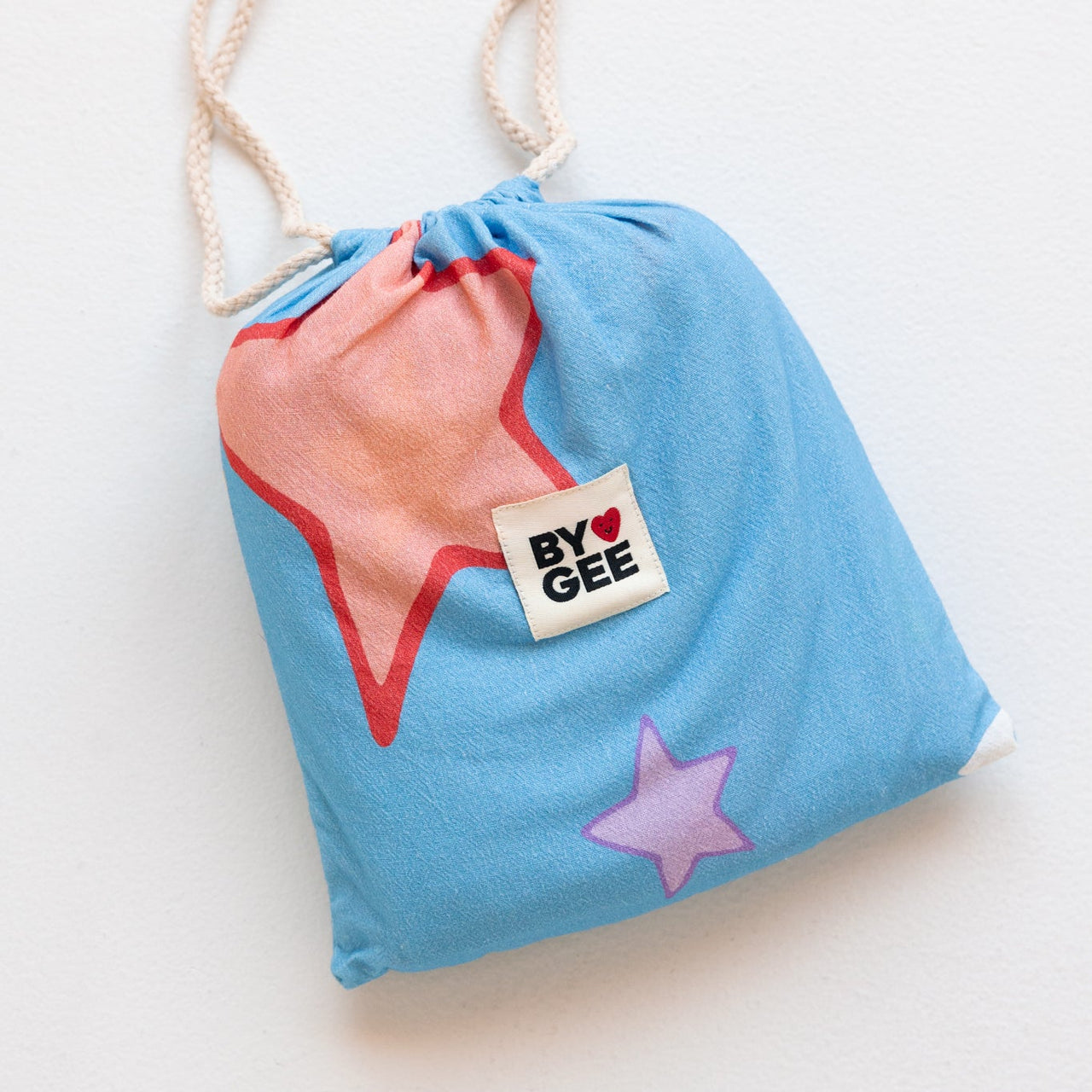 Starburst Organic Washed Cotton Cot Sheet
