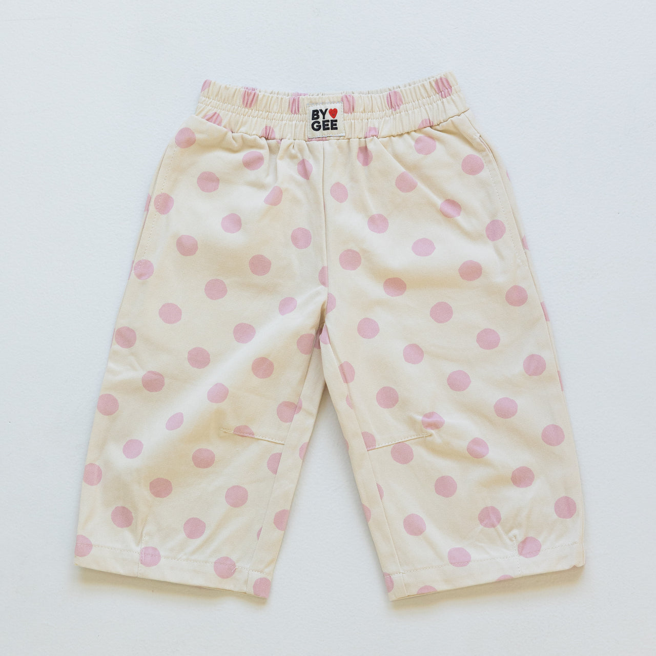 Kid's Barrel Leg Pants - Pink Spot